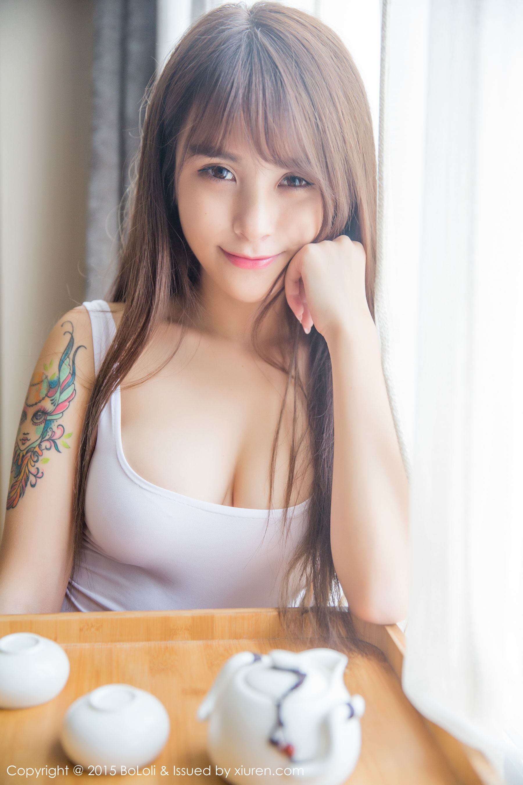 夏美酱 - 高叉泳装+性感内衣 [BoLoli波萝社] Vol.058  写真集