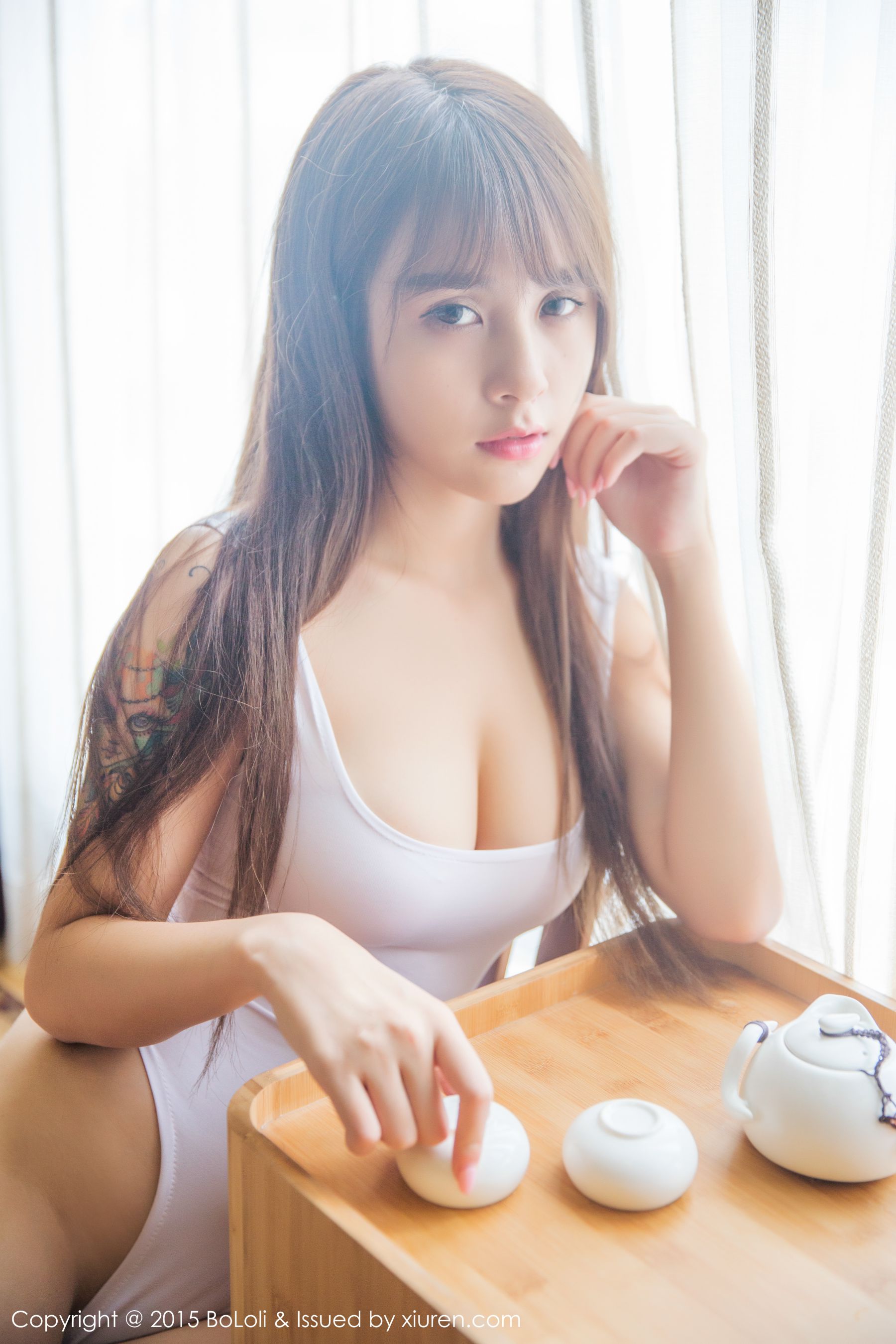 夏美酱 - 高叉泳装+性感内衣 [BoLoli波萝社] Vol.058  写真集