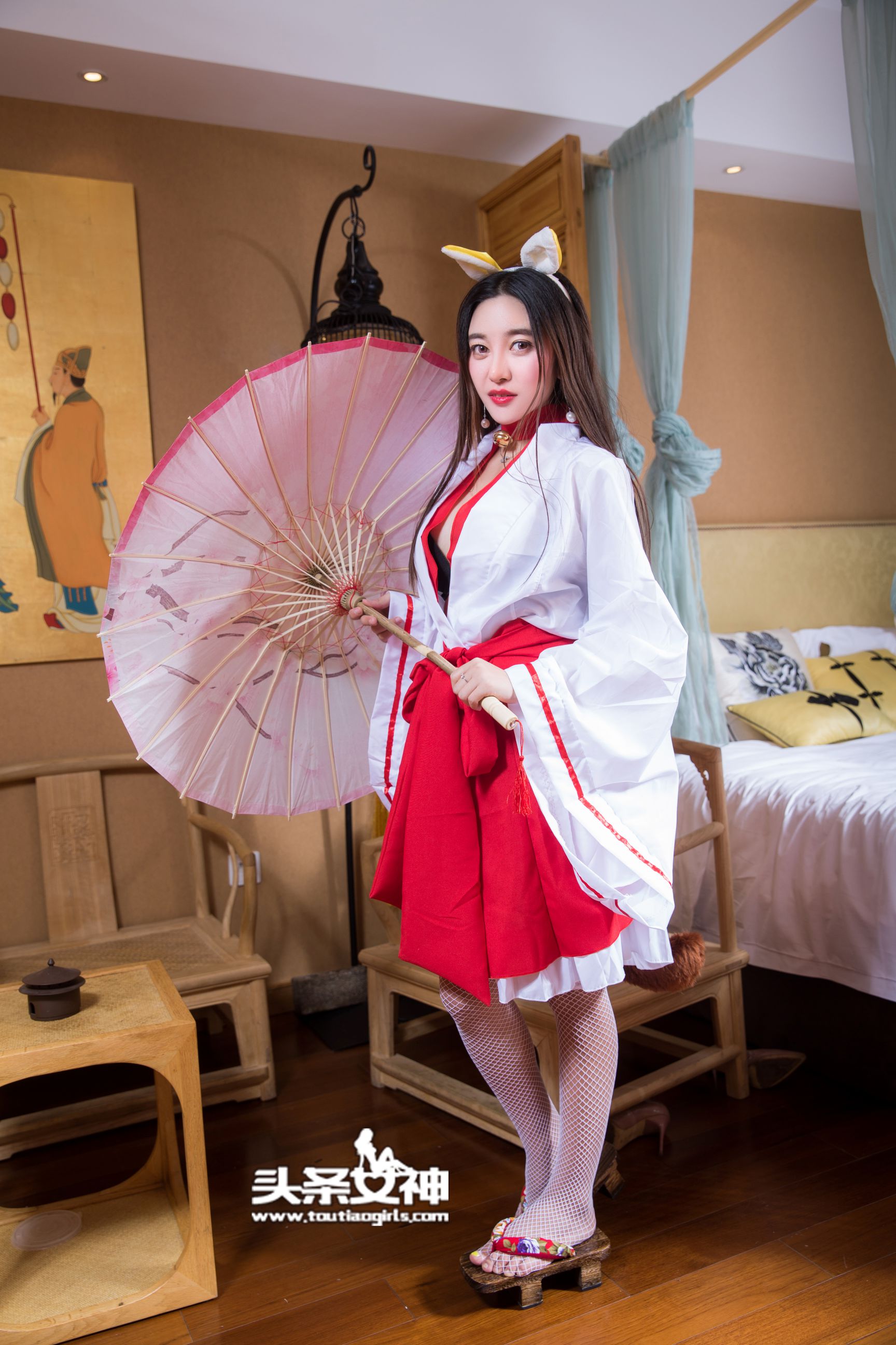 李梓熙《白桂院凛凛蝶 九尾狐狸COS》 [头条女神] VIP专享
