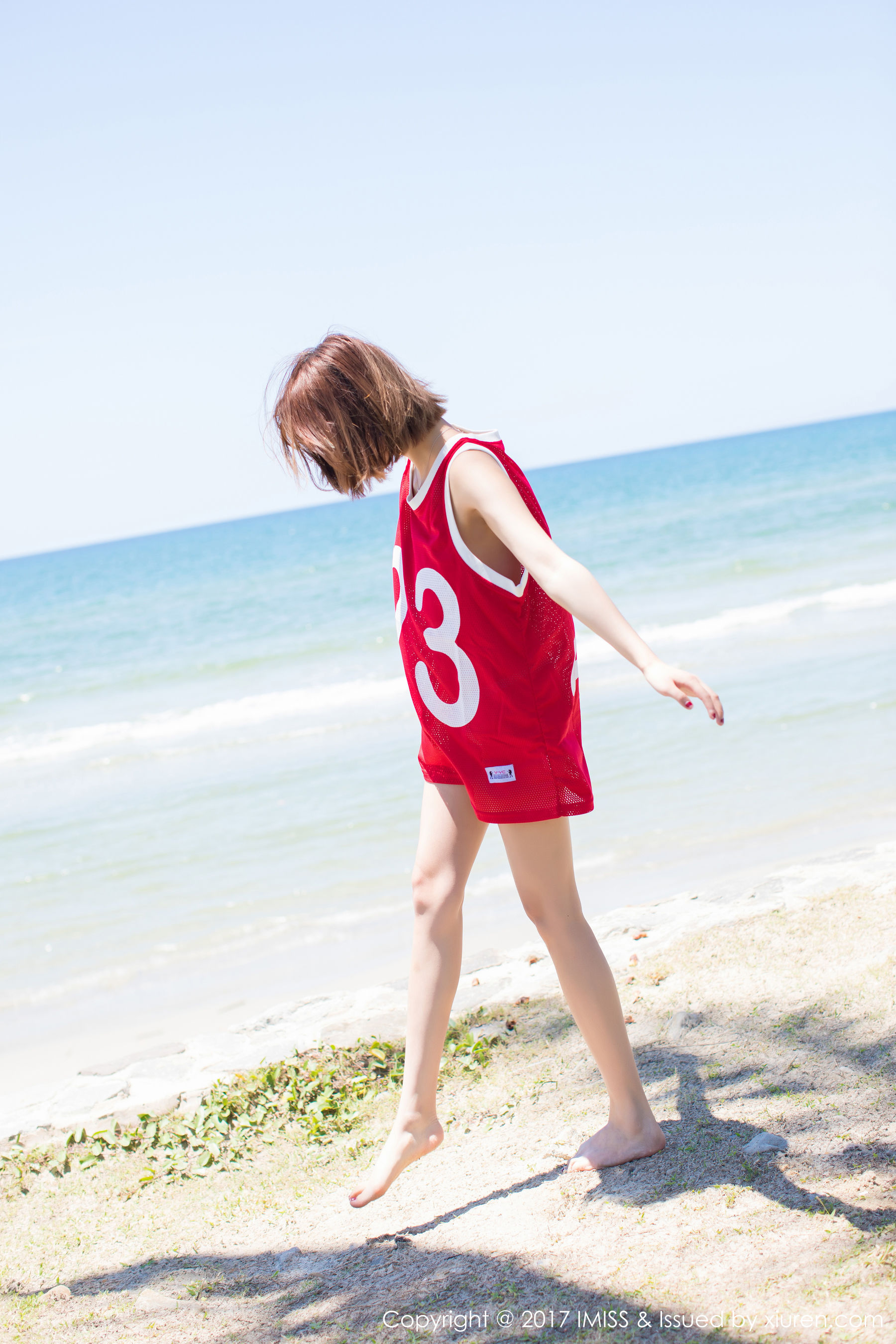 杨晨晨sugar《海边小清新+篮球服》 [爱蜜社IMISS] VOL.169 