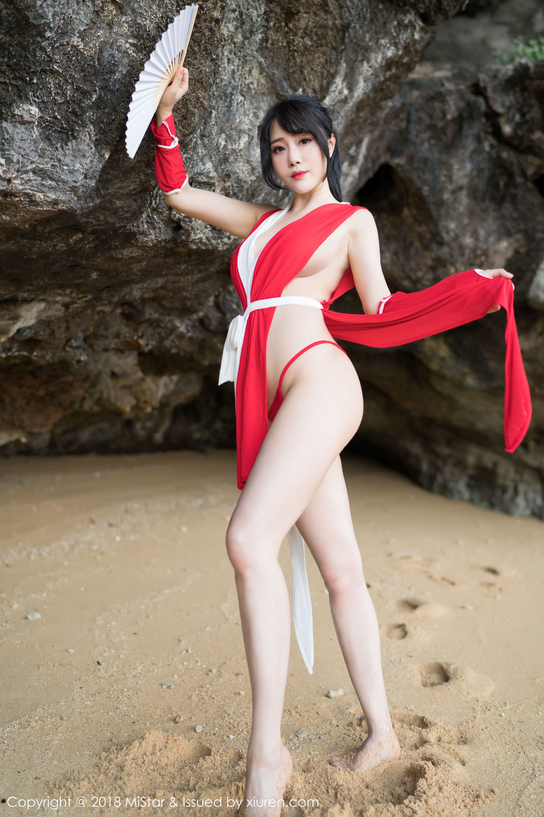 兜豆靓Youlina《外拍COS不知火舞与DVA》 [魅妍社MiStar] VOL.215 