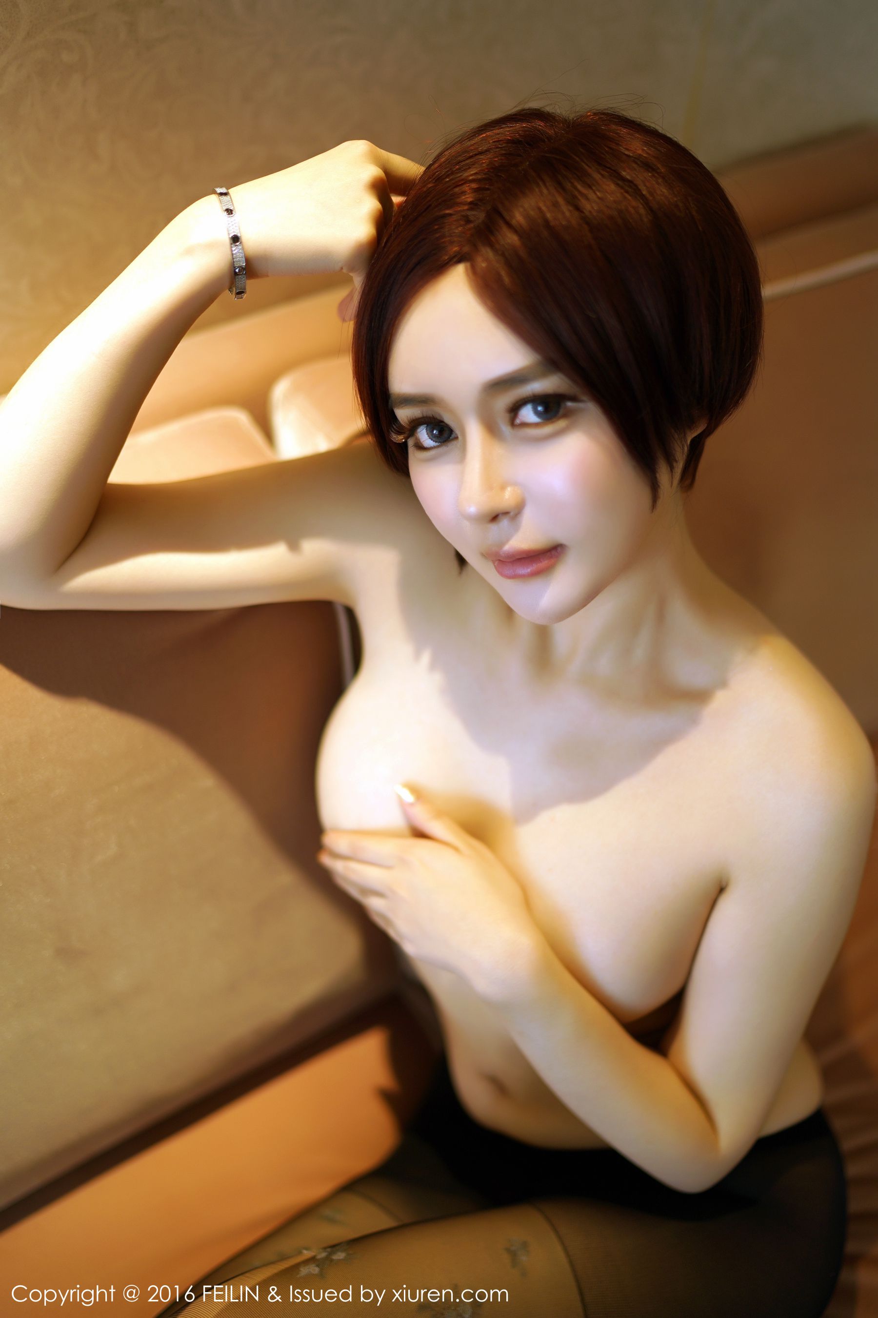 凯竹Vision《婀娜身材、玲珑面孔的气质短发美女》 [嗲囡囡FEILIN] Vol.043 