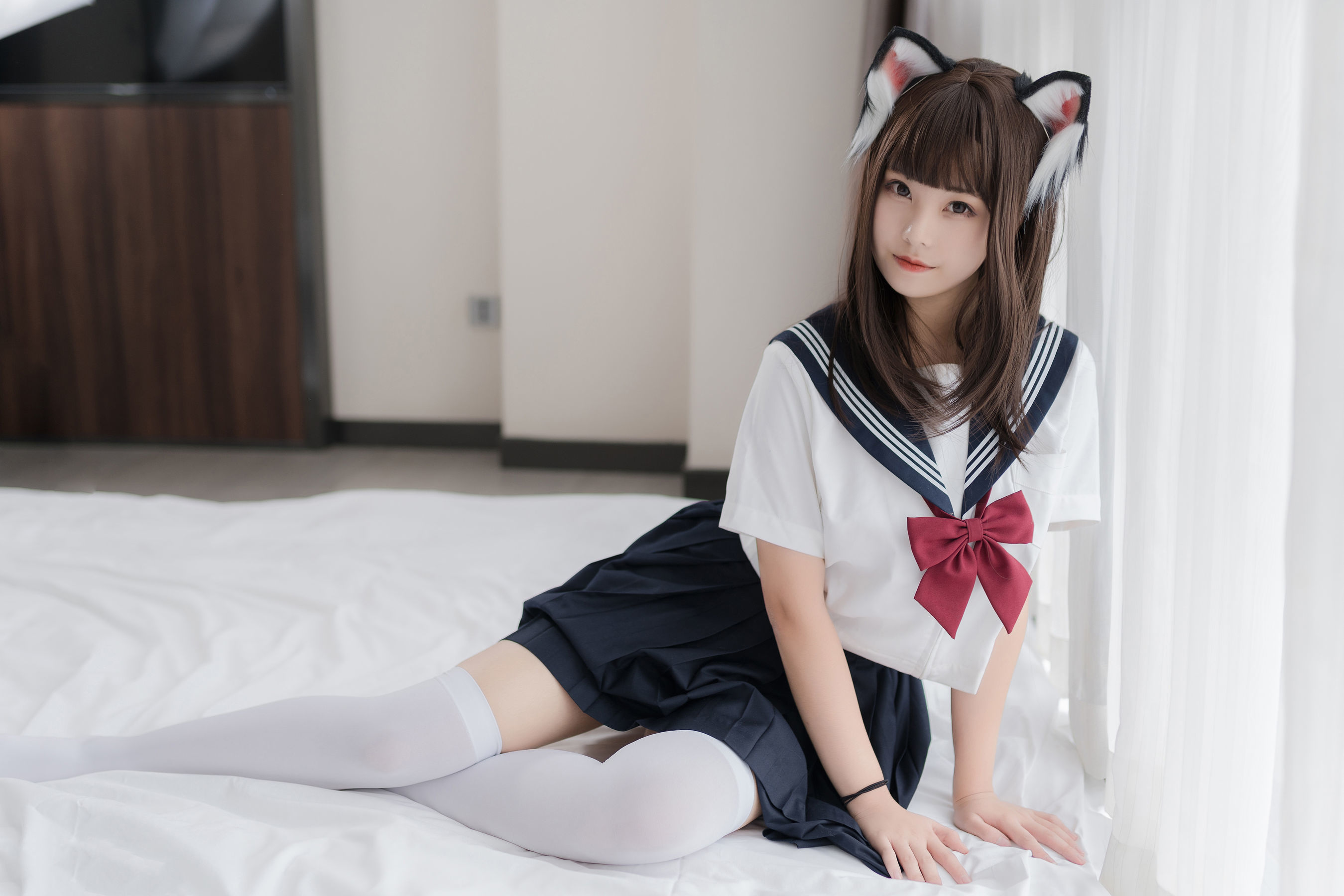 [喵糖映画] VOL.002 蜜汁猫裘 JK白丝
