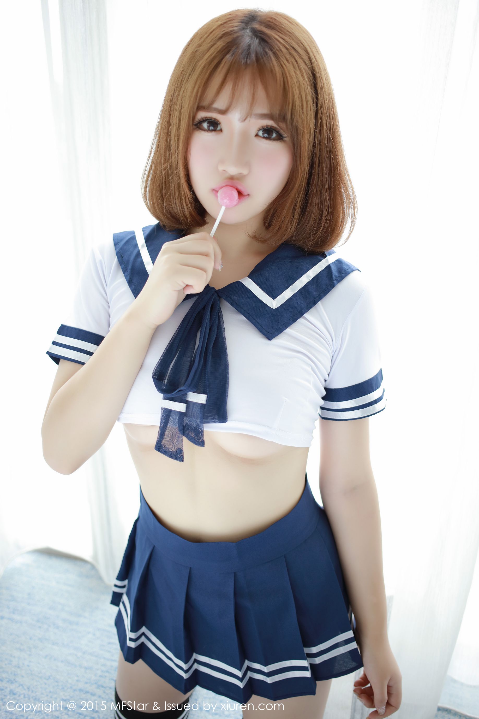 徐cake 《性感水手服+粉色抹胸连体服》 [模范学院MFStar] Vol.020 