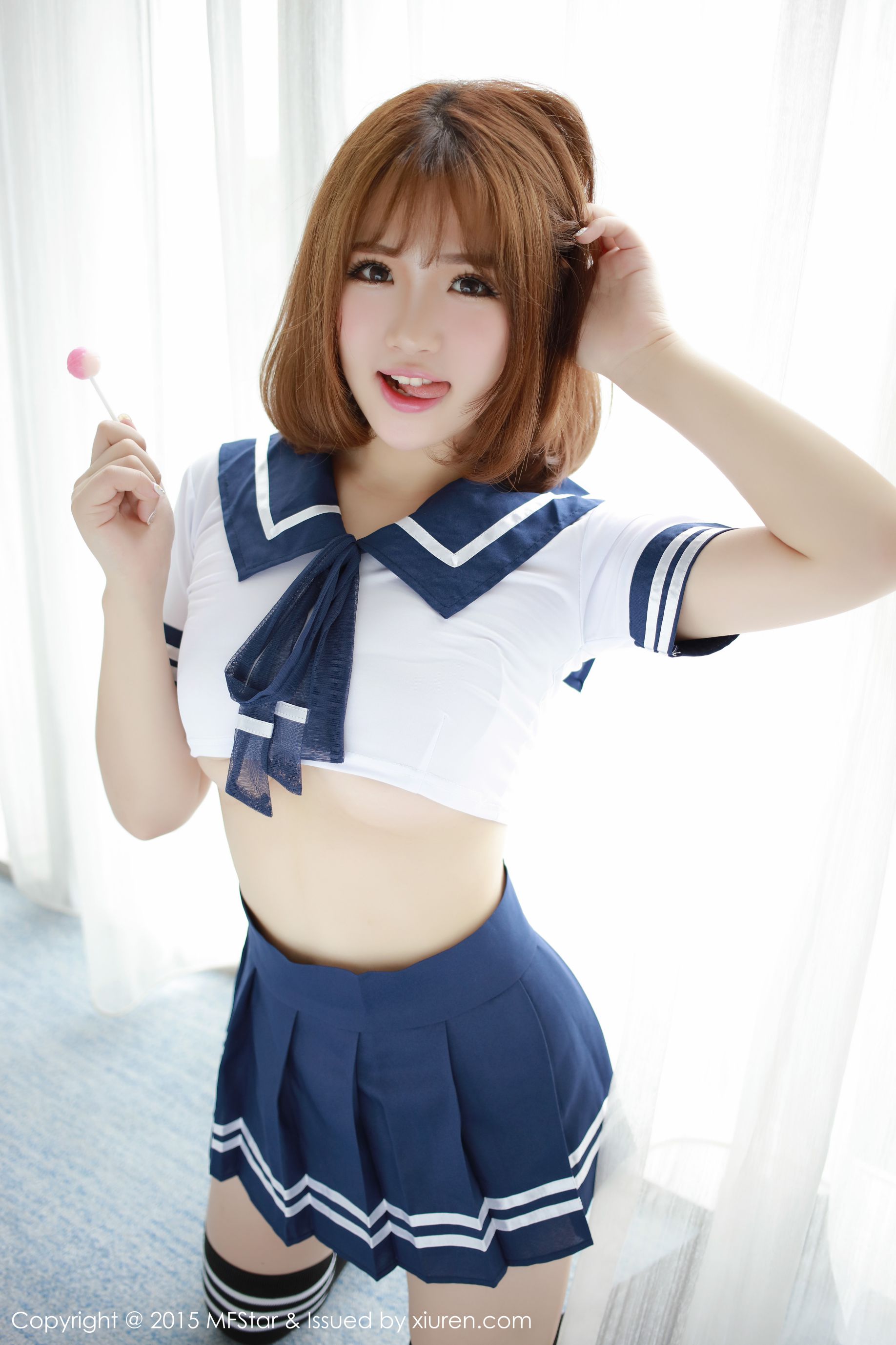 徐cake 《性感水手服+粉色抹胸连体服》 [模范学院MFStar] Vol.020 