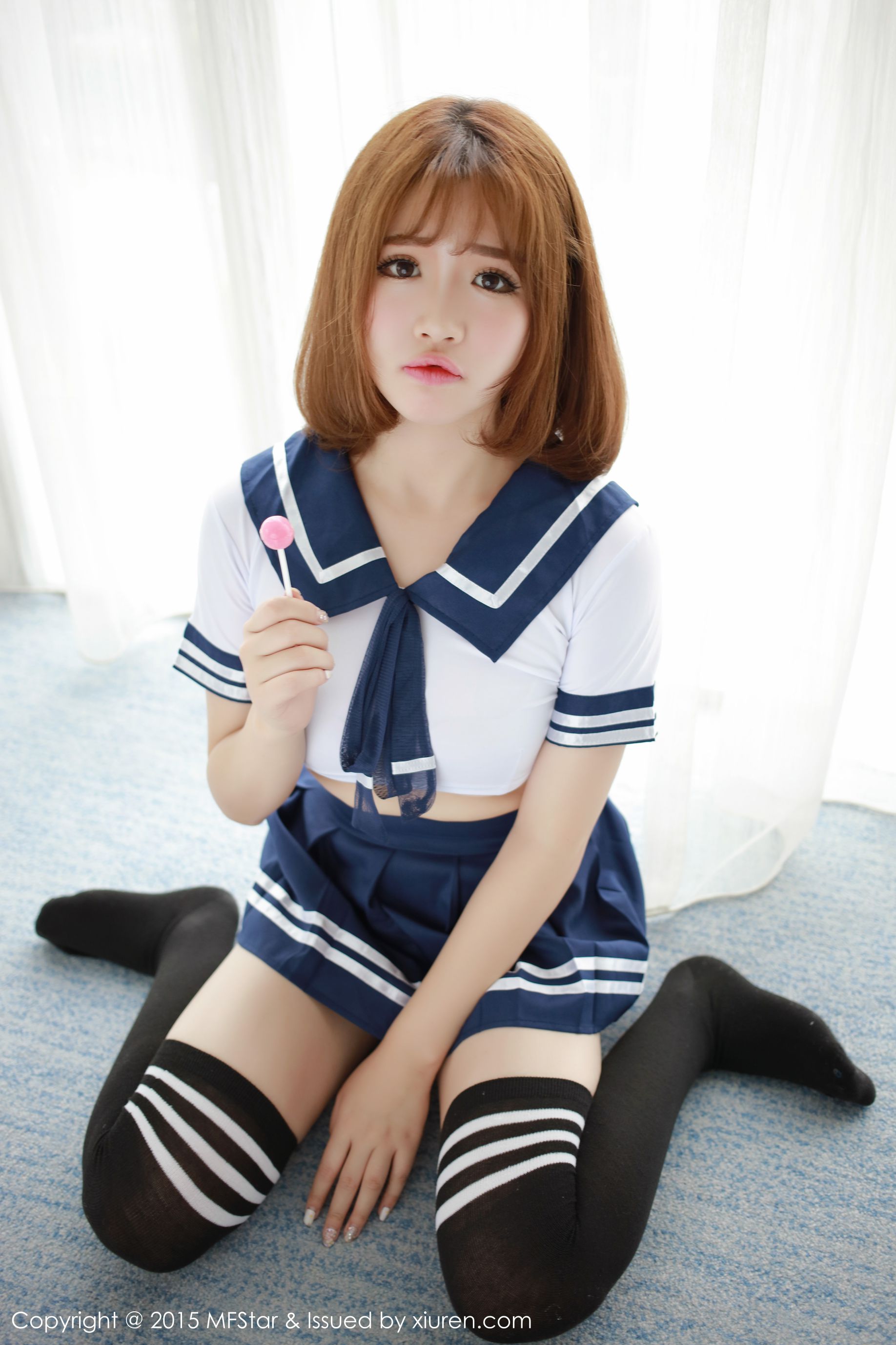徐cake 《性感水手服+粉色抹胸连体服》 [模范学院MFStar] Vol.020 