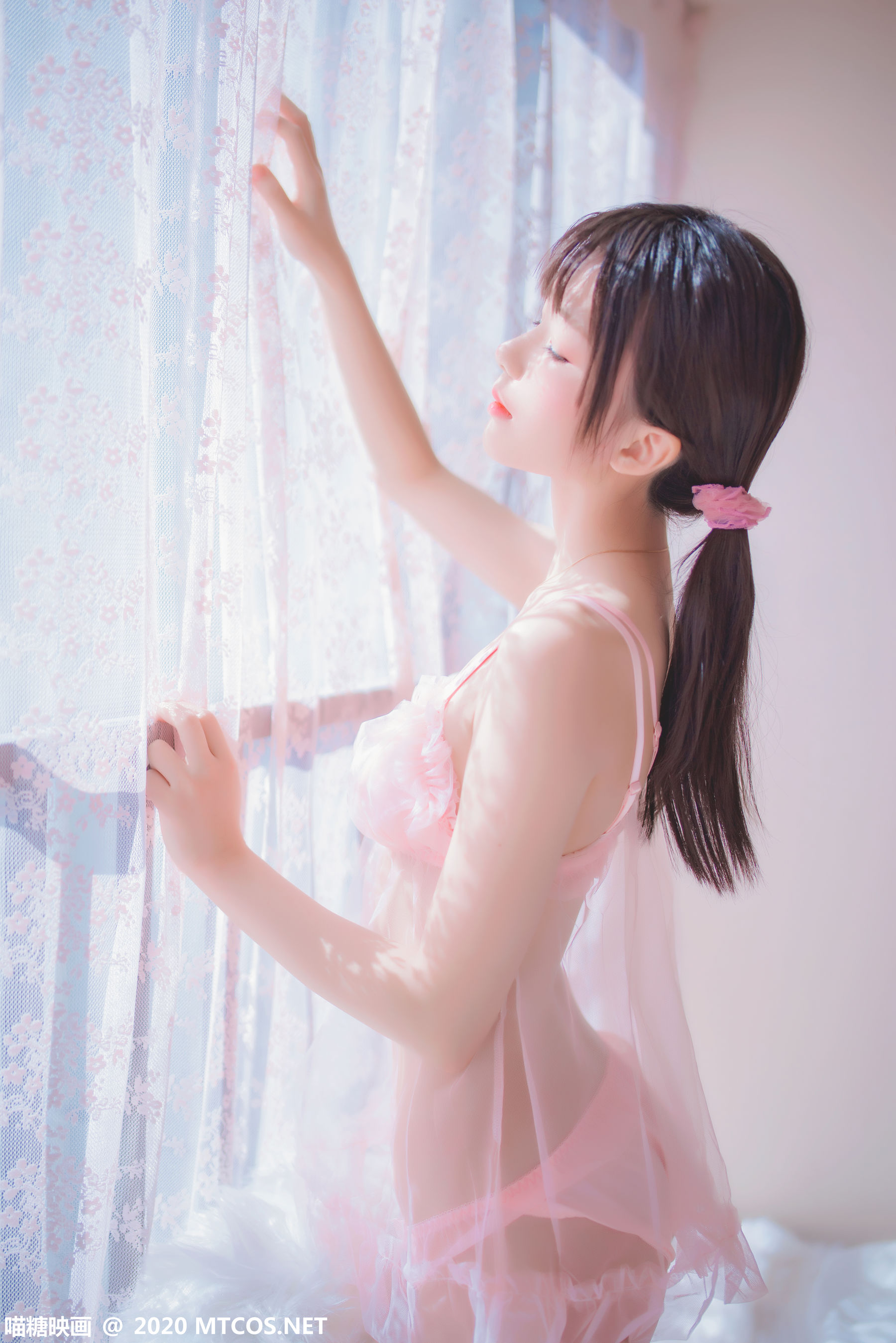 [喵糖映画] VOL.189  桜桃喵  粉系轻纱