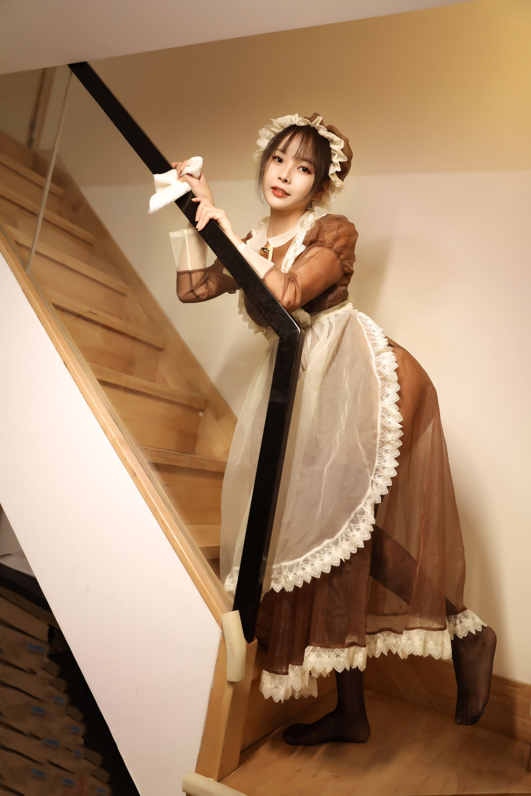 [Cosplay写真] 苏嫣嫣阿姨 - 可爱女仆装