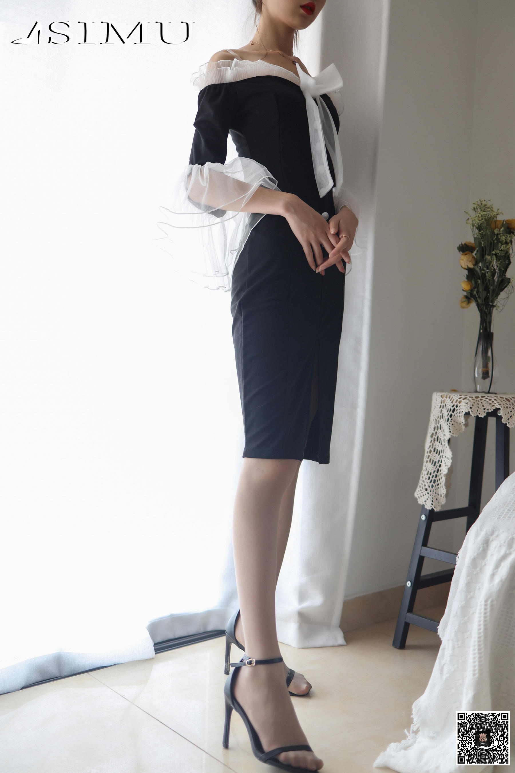 [丝慕] 特写集TX023 新模 《新模的灰丝特写》 - 图片06