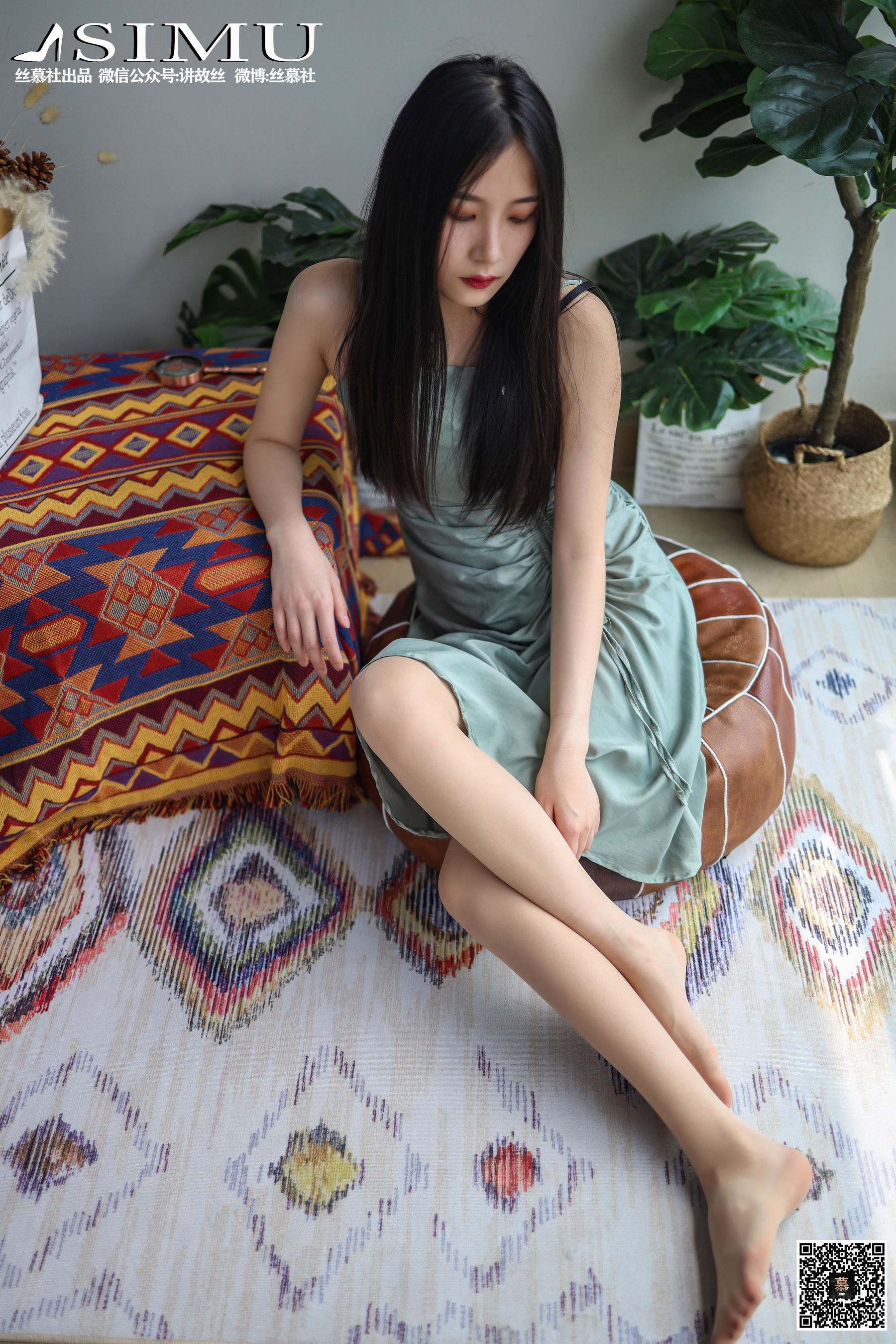 [丝慕] 特写集TX024 熙熙 《阳台玩丝的熙熙》 - 图片02