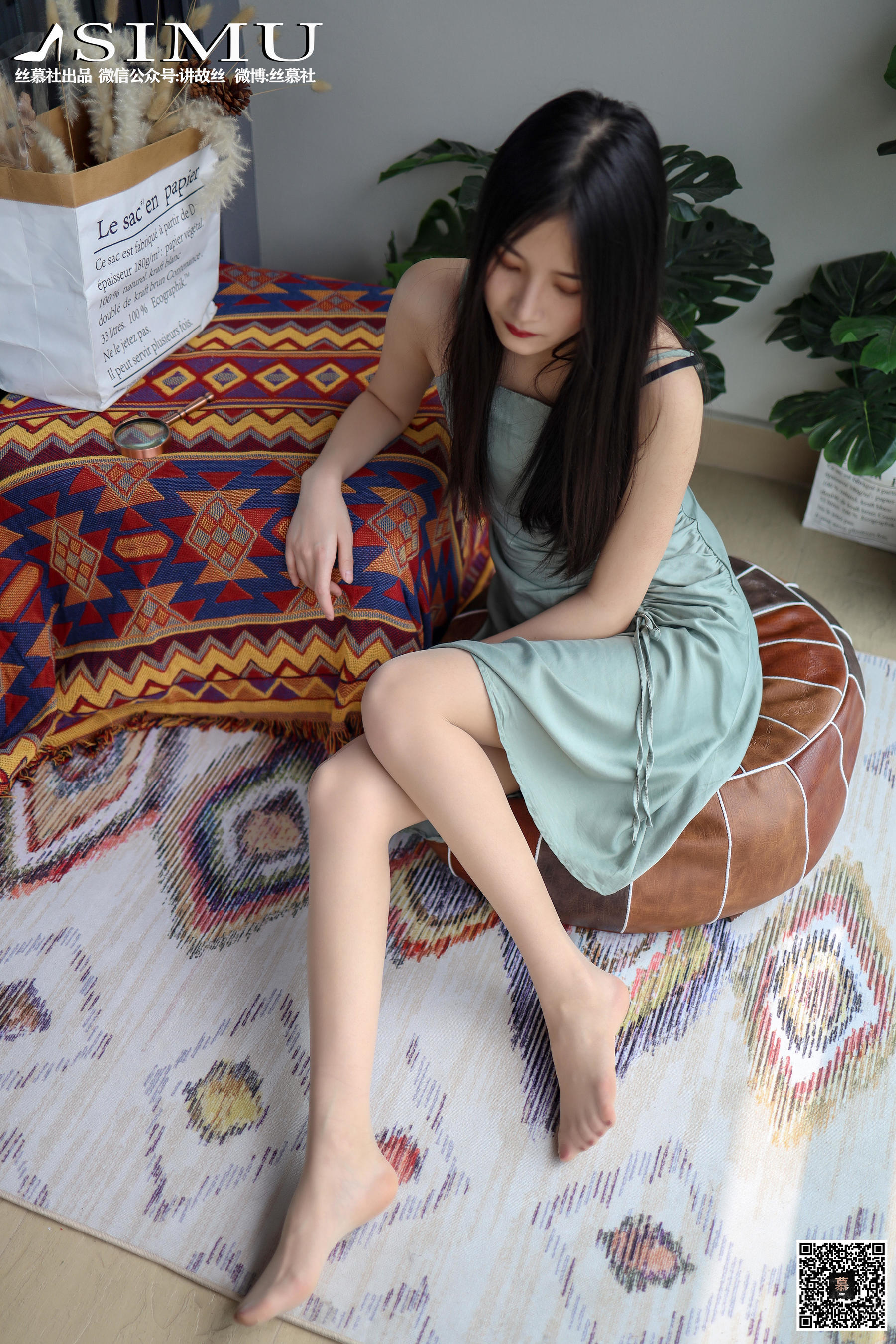 [丝慕] 特写集TX024 熙熙 《阳台玩丝的熙熙》 - 图片05