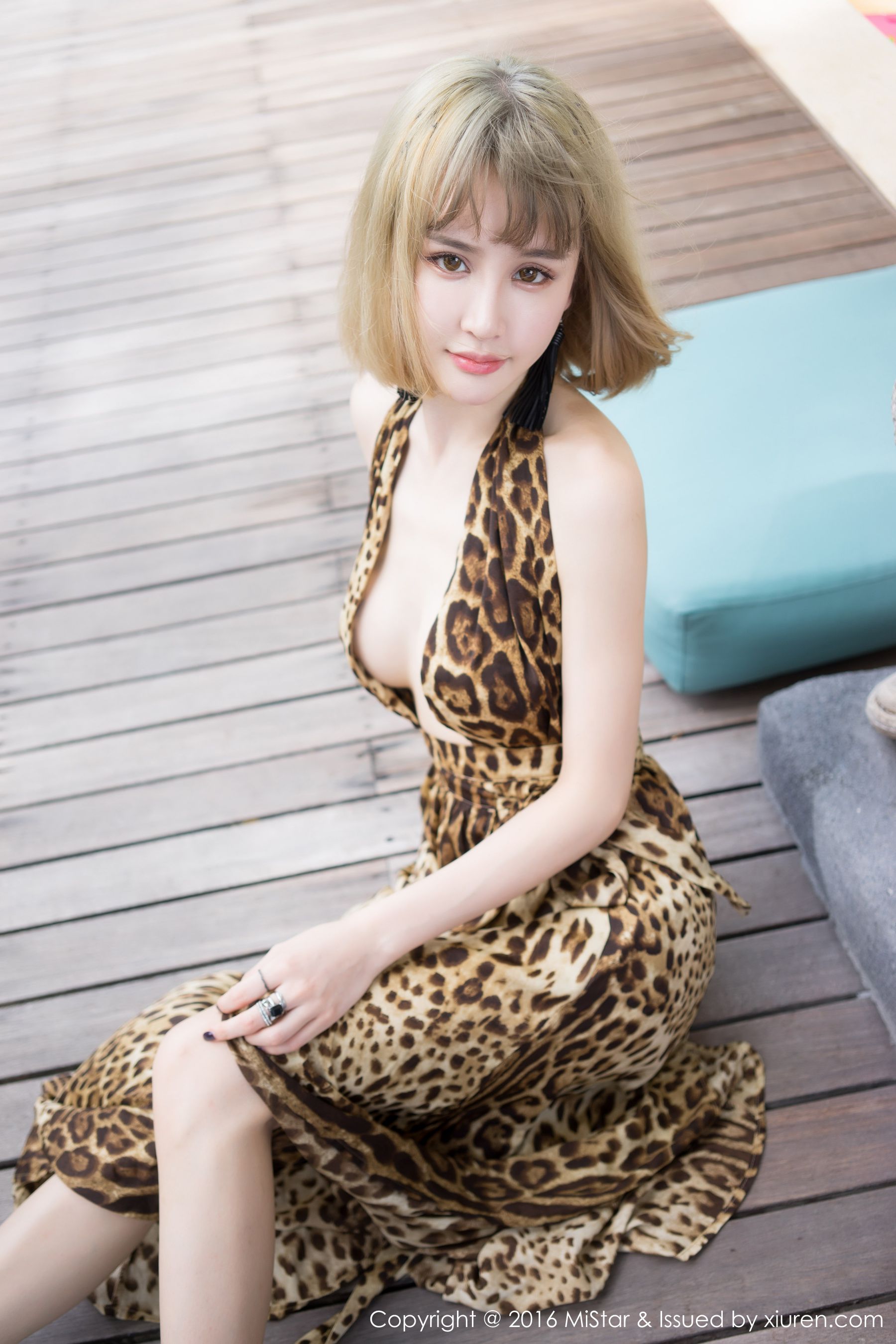 Cheryl青树《性感豹纹吊带裙+气质长裙》 [魅妍社MiStar] Vol.131 