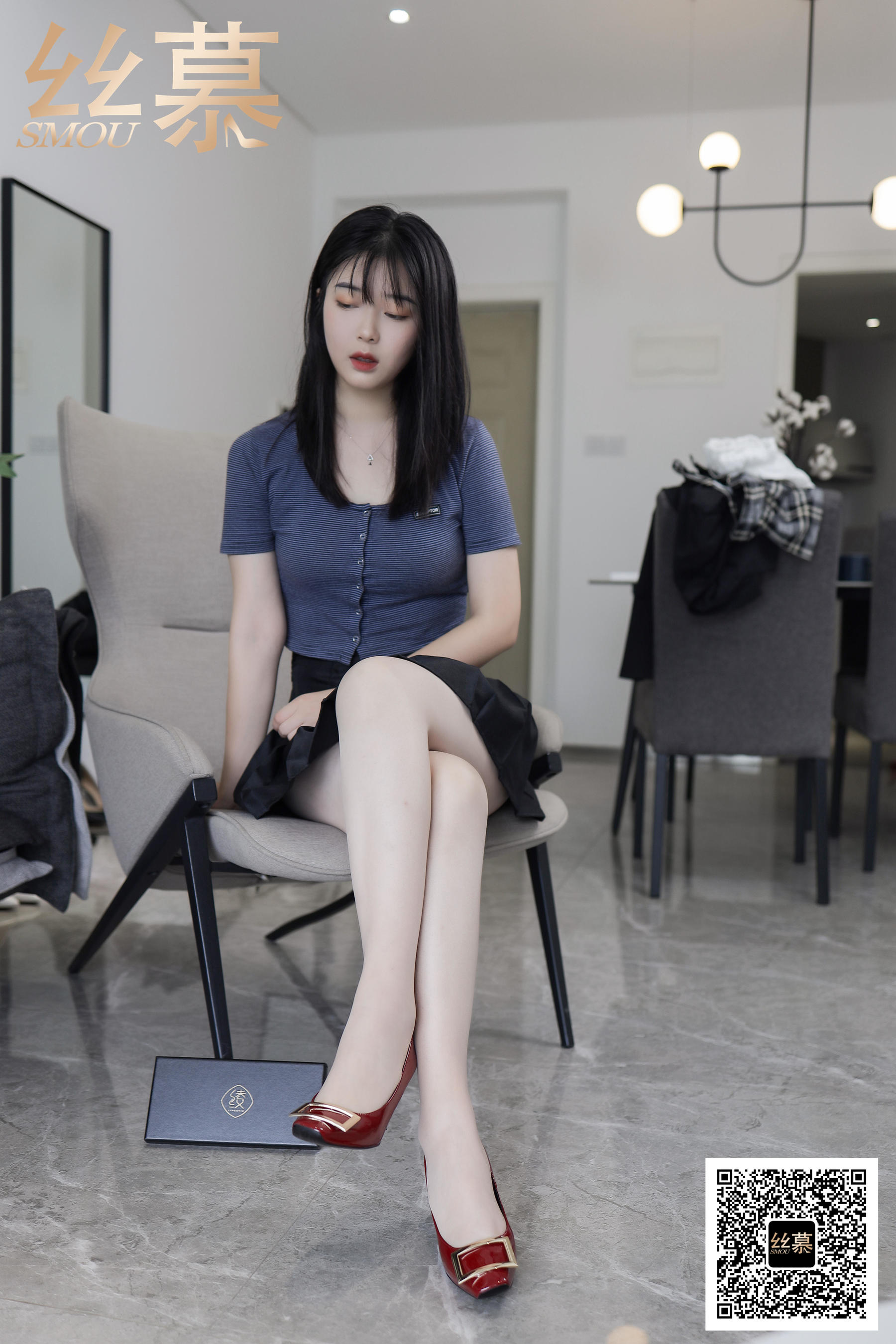 [丝慕SMOU] 特定集TX078 学妹 《百褶裙回忆》 - 图片02