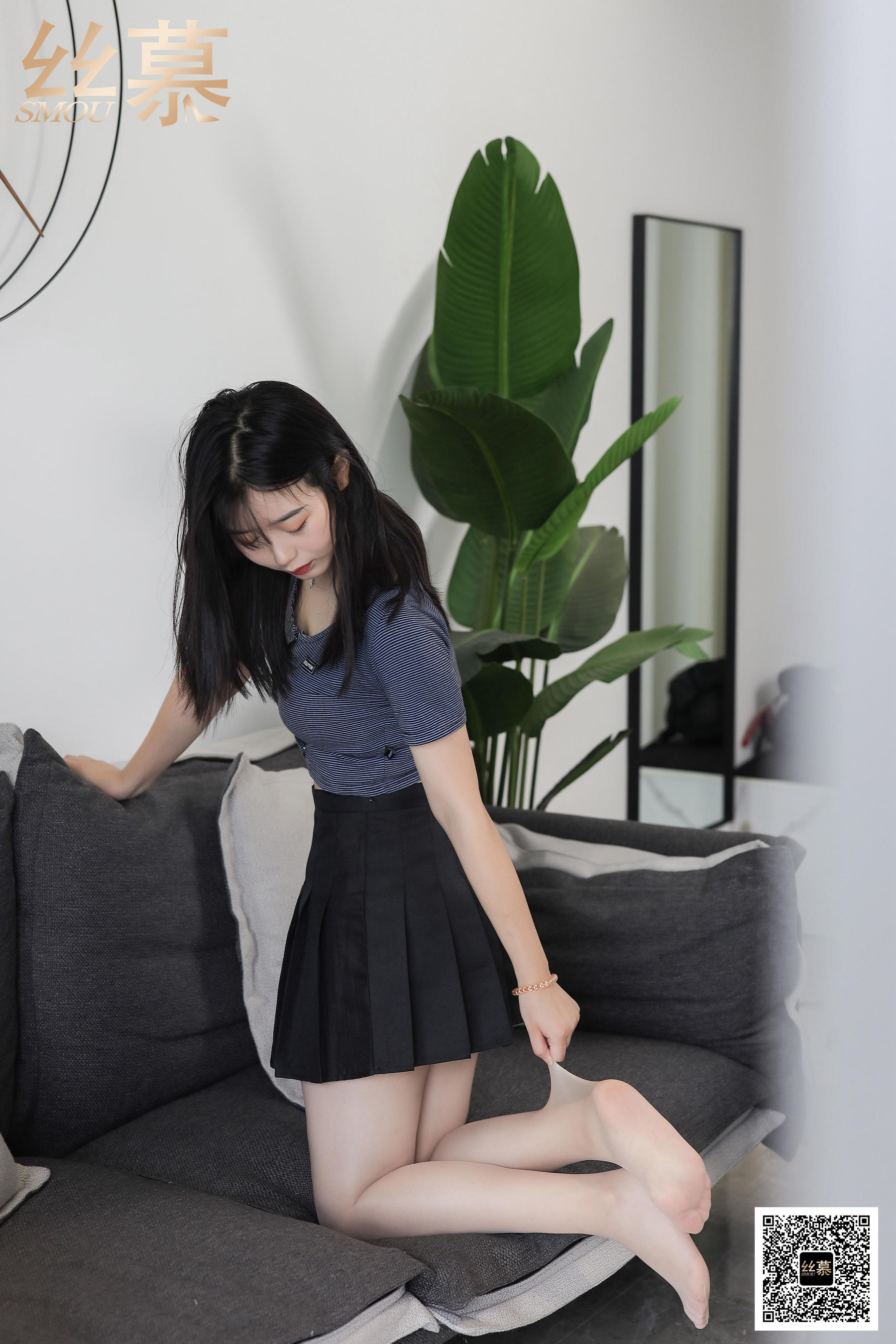[丝慕SMOU] 特定集TX078 学妹 《百褶裙回忆》 - 图片03