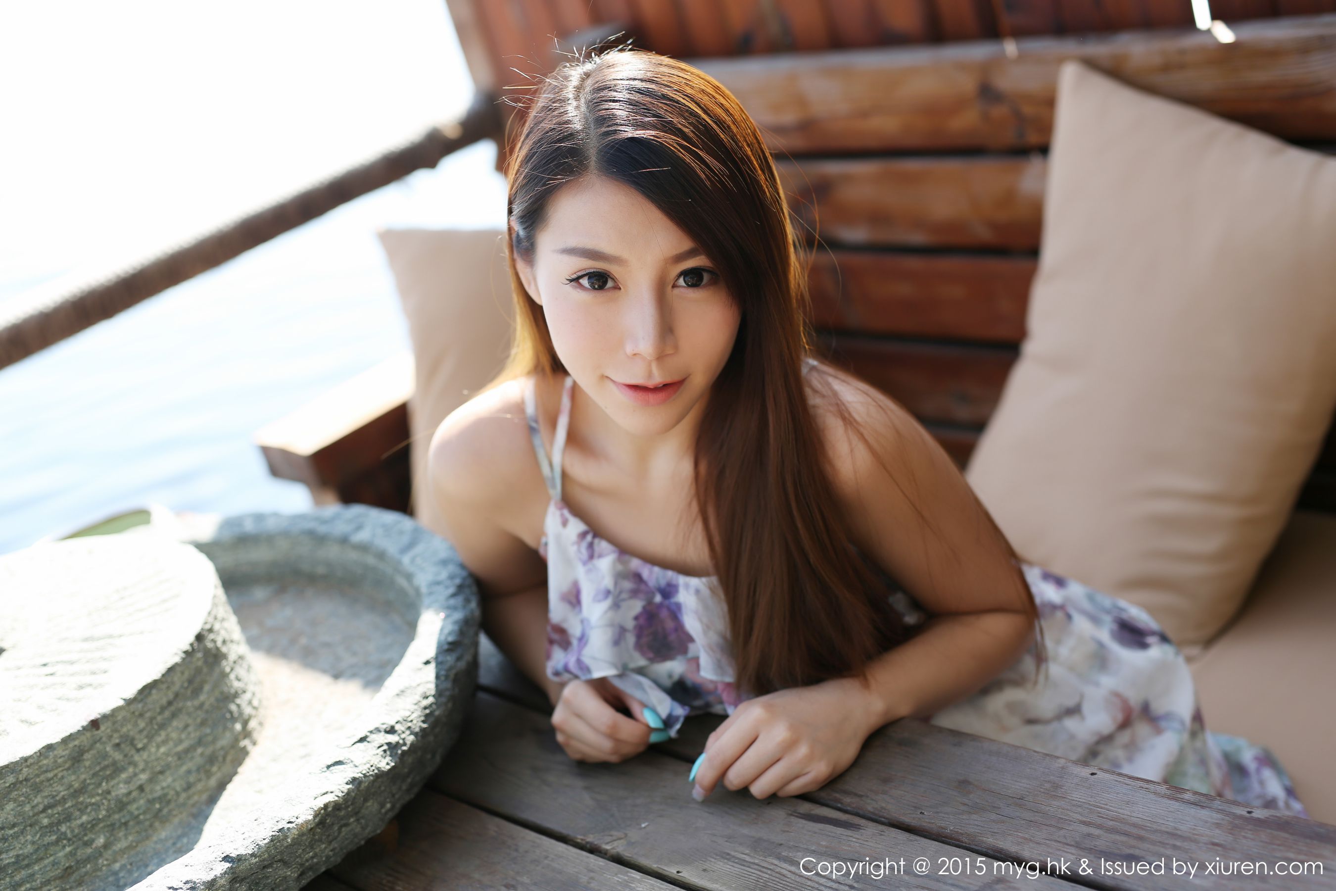 Vetiver嘉宝贝儿《小清新唯美长裙+牛仔装》 [美媛馆MyGirl] Vol.106 