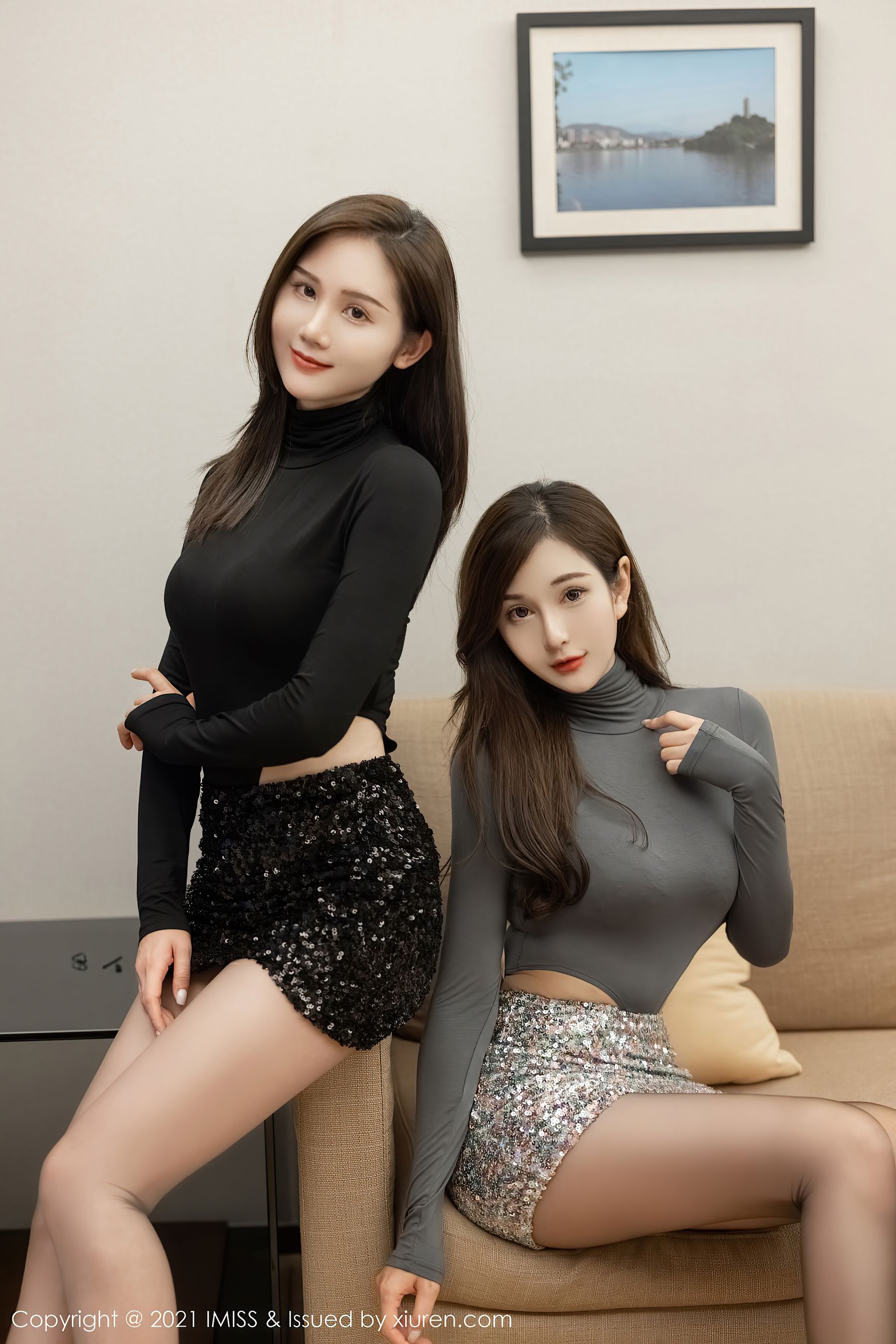 [爱蜜社IMiss] Vol.582 Lavinia肉肉&SISY思 - 图片03