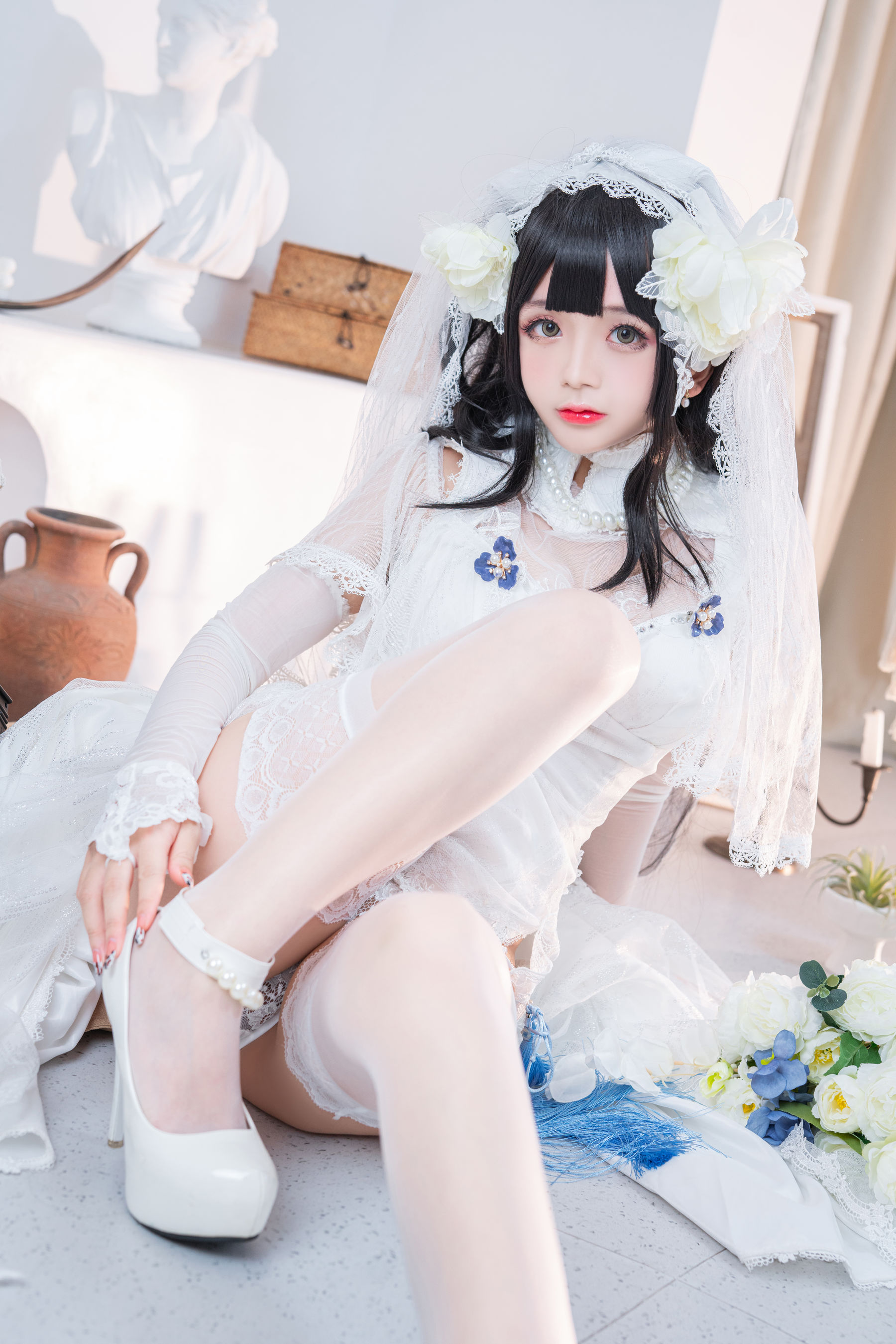 [福利COS] 松本甜奈姣 - 95式婚纱