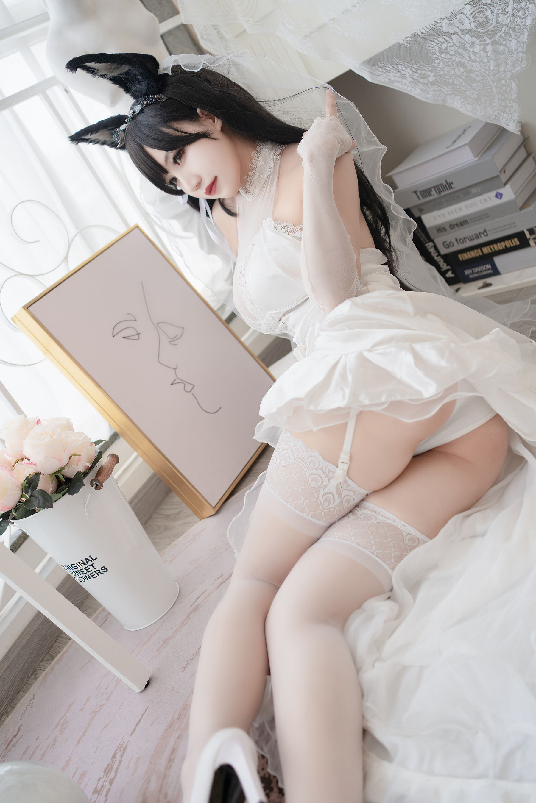 [福利COS] 动漫博主小仓千代w - 爱宕婚纱