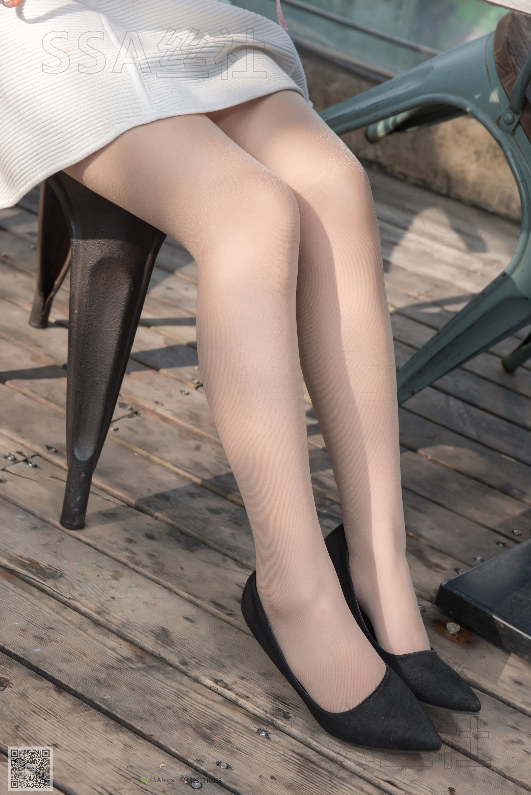 [SSA丝社]超清写真 No.052 西西 街拍小白裙 - 图片02