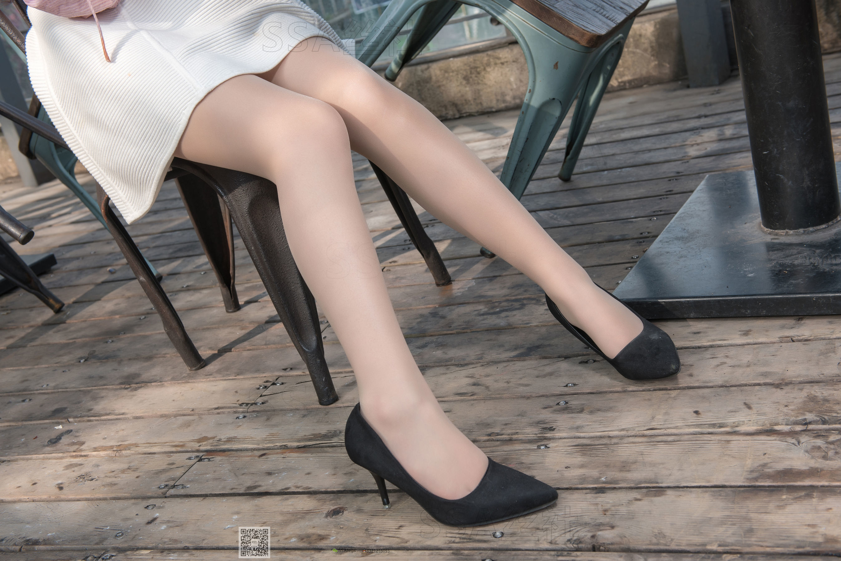 [SSA丝社]超清写真 No.052 西西 街拍小白裙 - 图片03