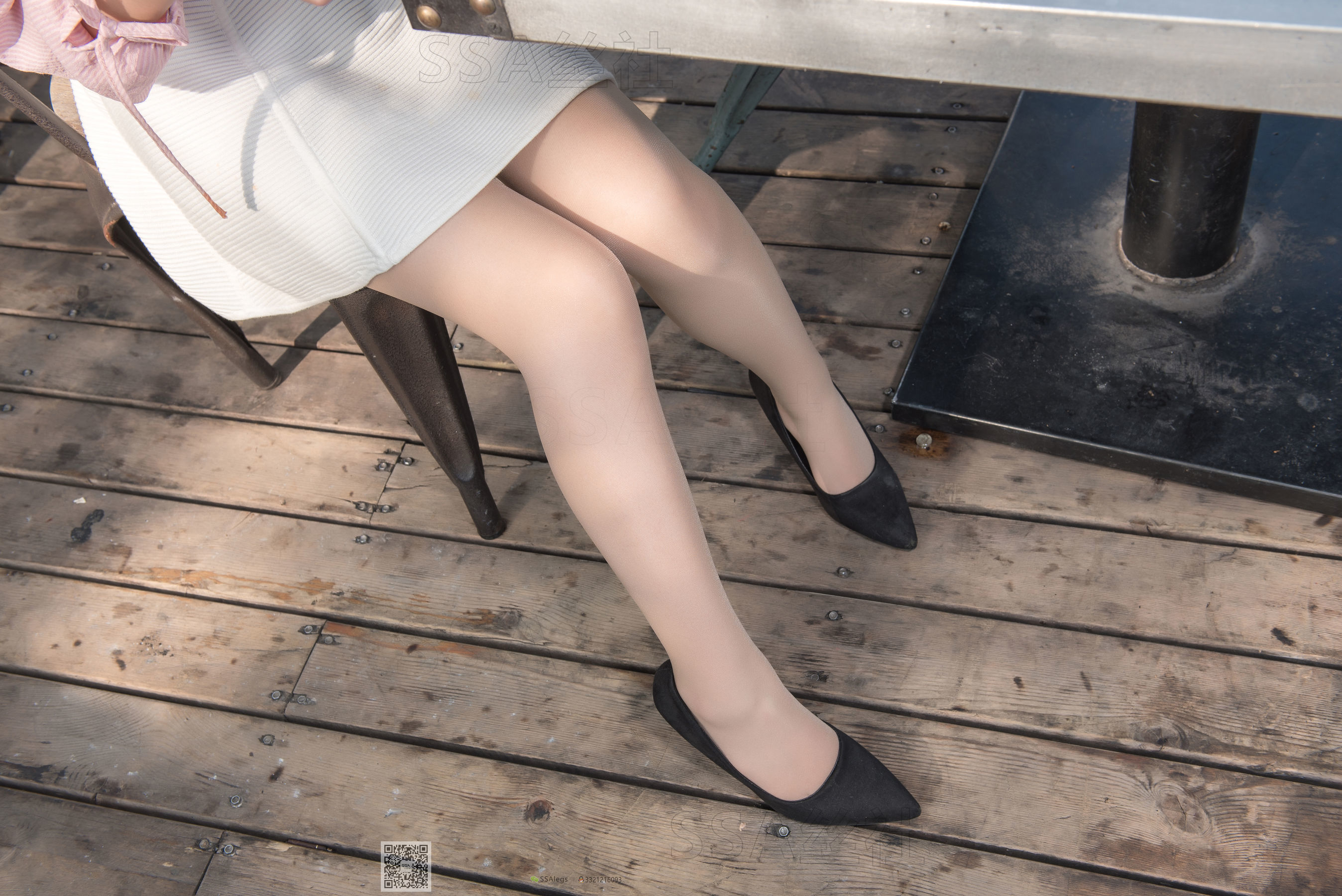 [SSA丝社]超清写真 No.052 西西 街拍小白裙 - 图片08