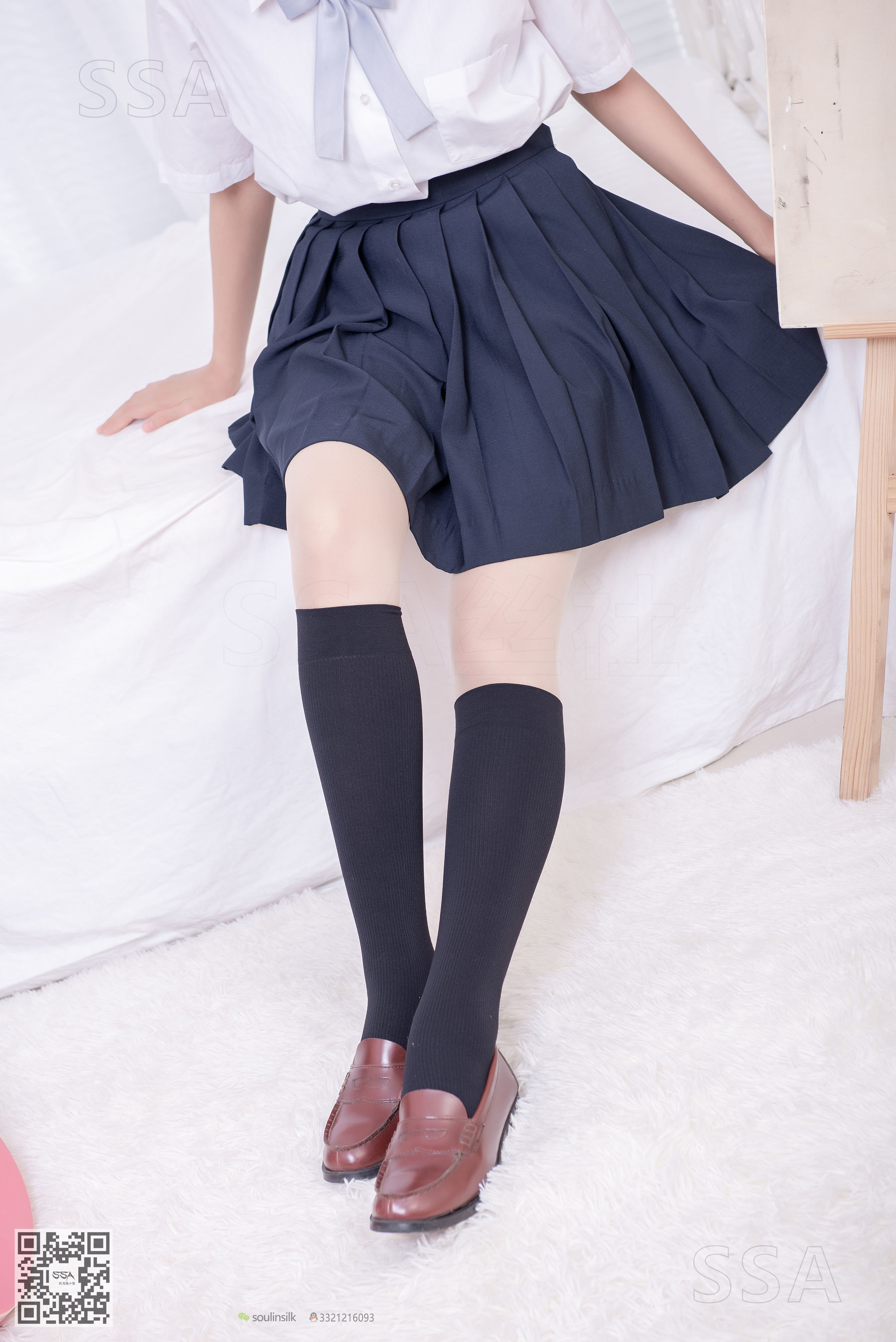 [SSA丝社]超清写真 No.181 小佩 酒窝少女JK制服肉丝黑袜