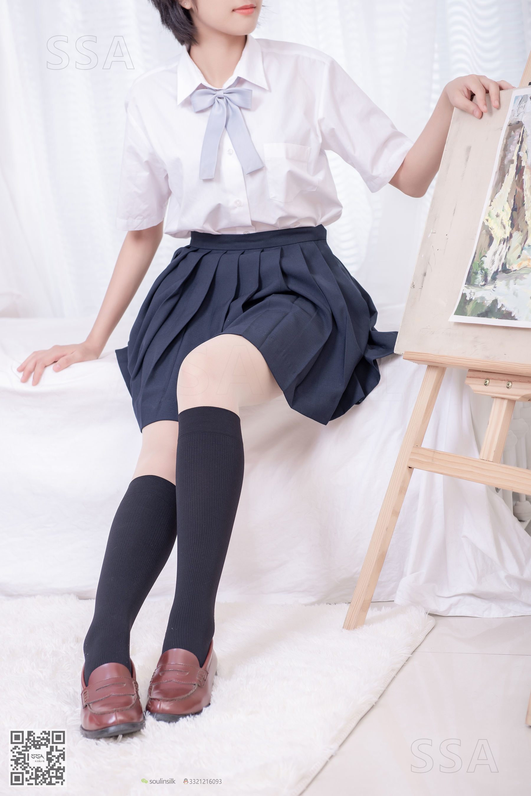 [SSA丝社]超清写真 No.181 小佩 酒窝少女JK制服肉丝黑袜
