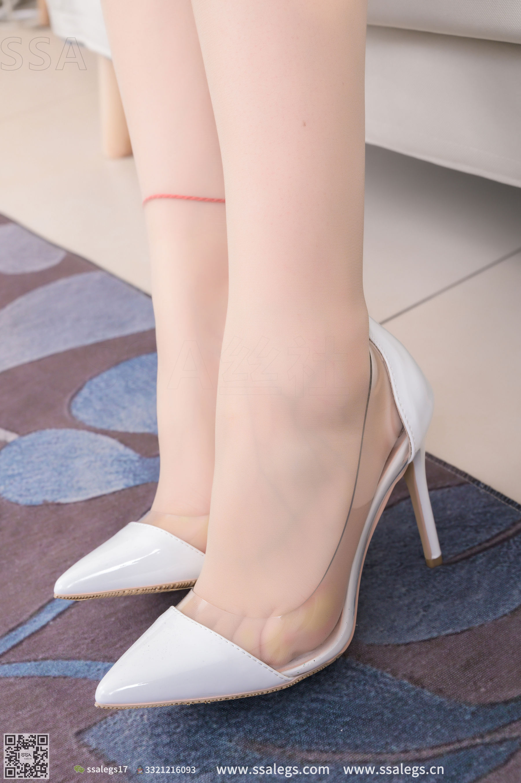 [SSA丝社]超清写真 No.296 蜜桃 笑容治愈系少女的肉丝袜毛衣裙(上) - 图片09