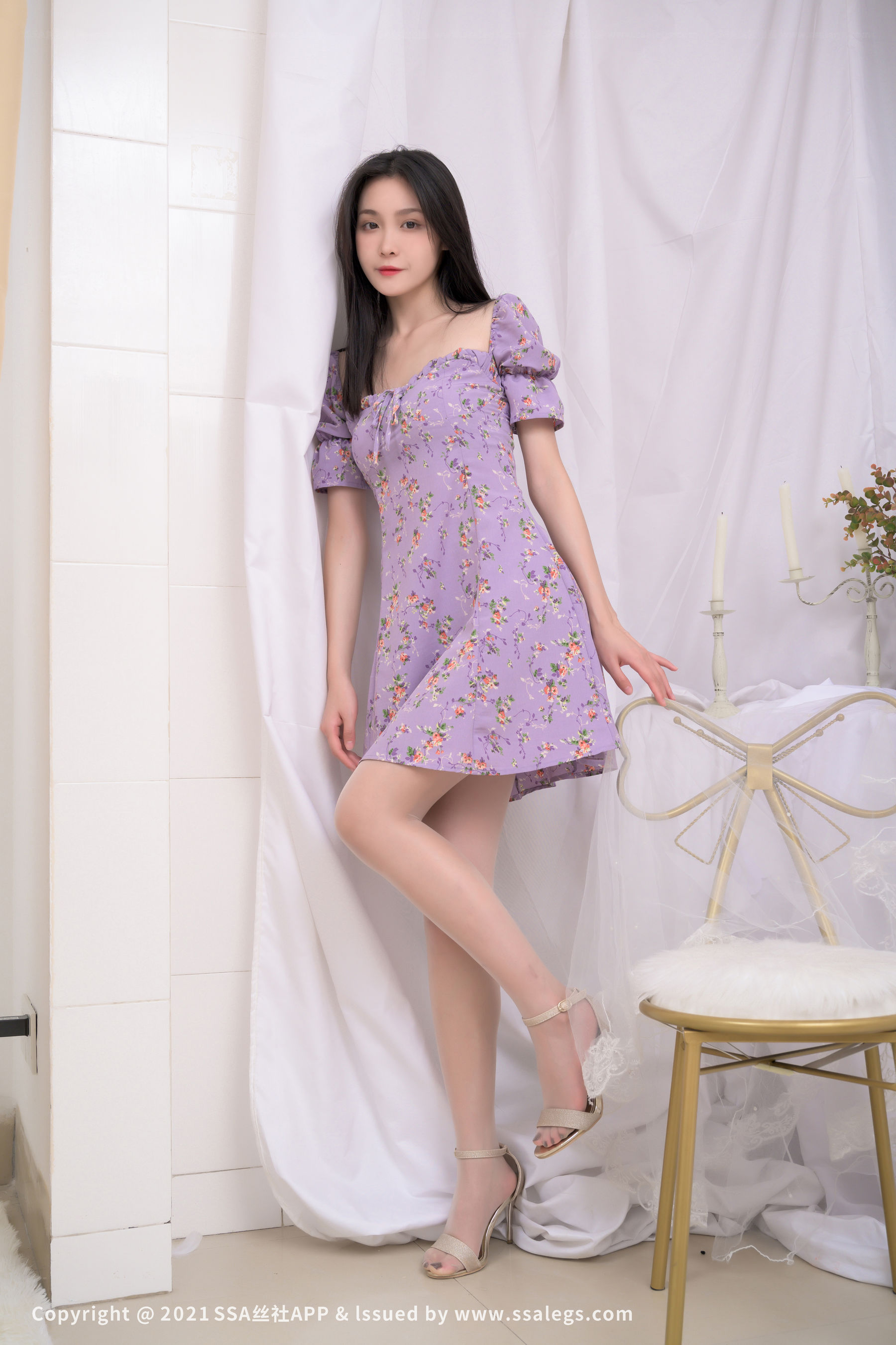 [SSA丝社]超清写真 No.689 君君 模特君君的肉丝袜（下） - 图片08