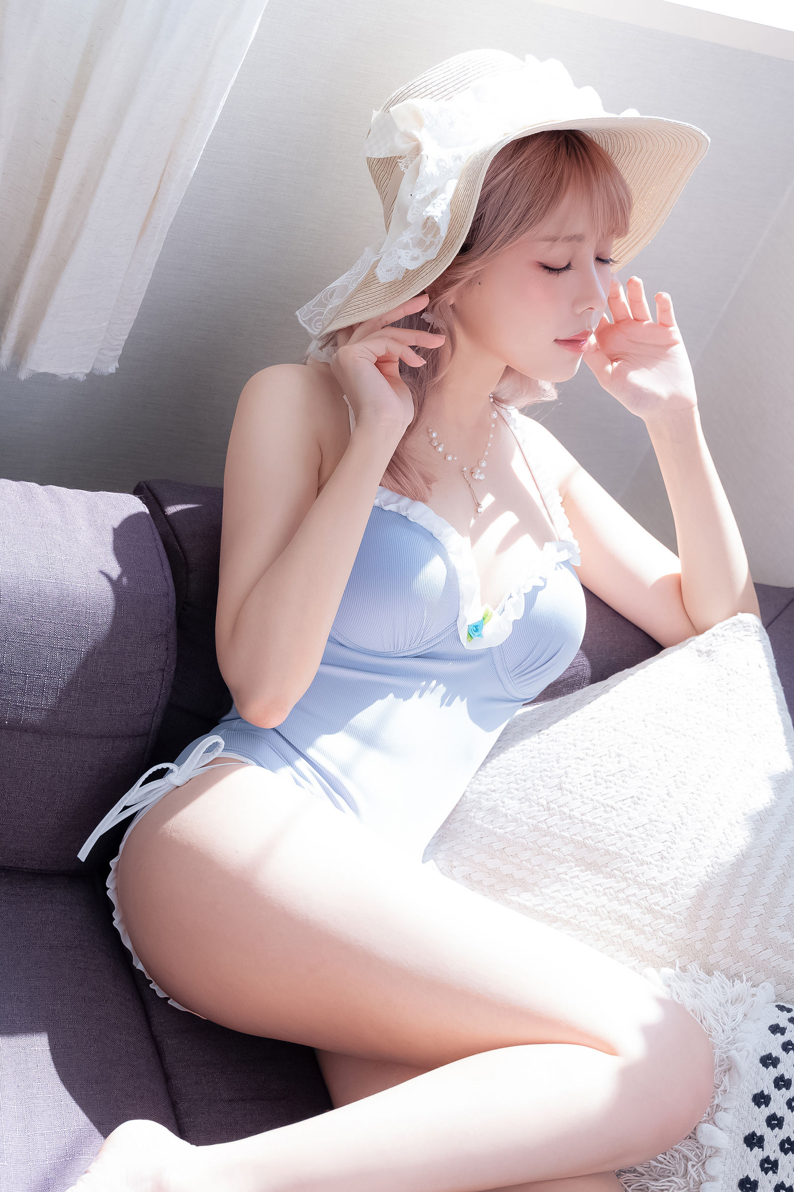 [福利COS] Ely_eee(ElyEE子) - Mist Blue Lady
