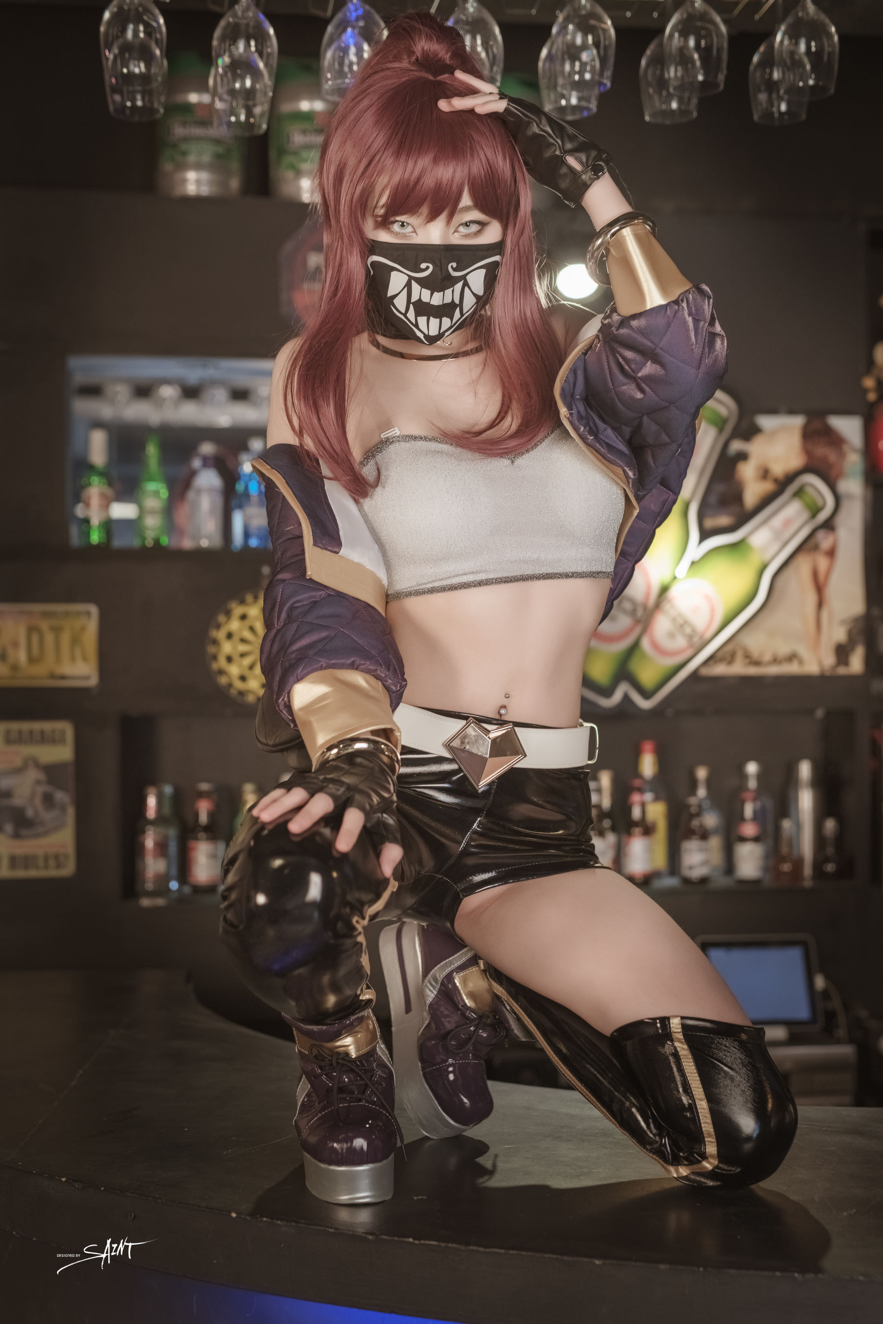 [saintphotolife]  Yuna - Yuna's Cos Vol.04 KDA Akali & Nier Automata