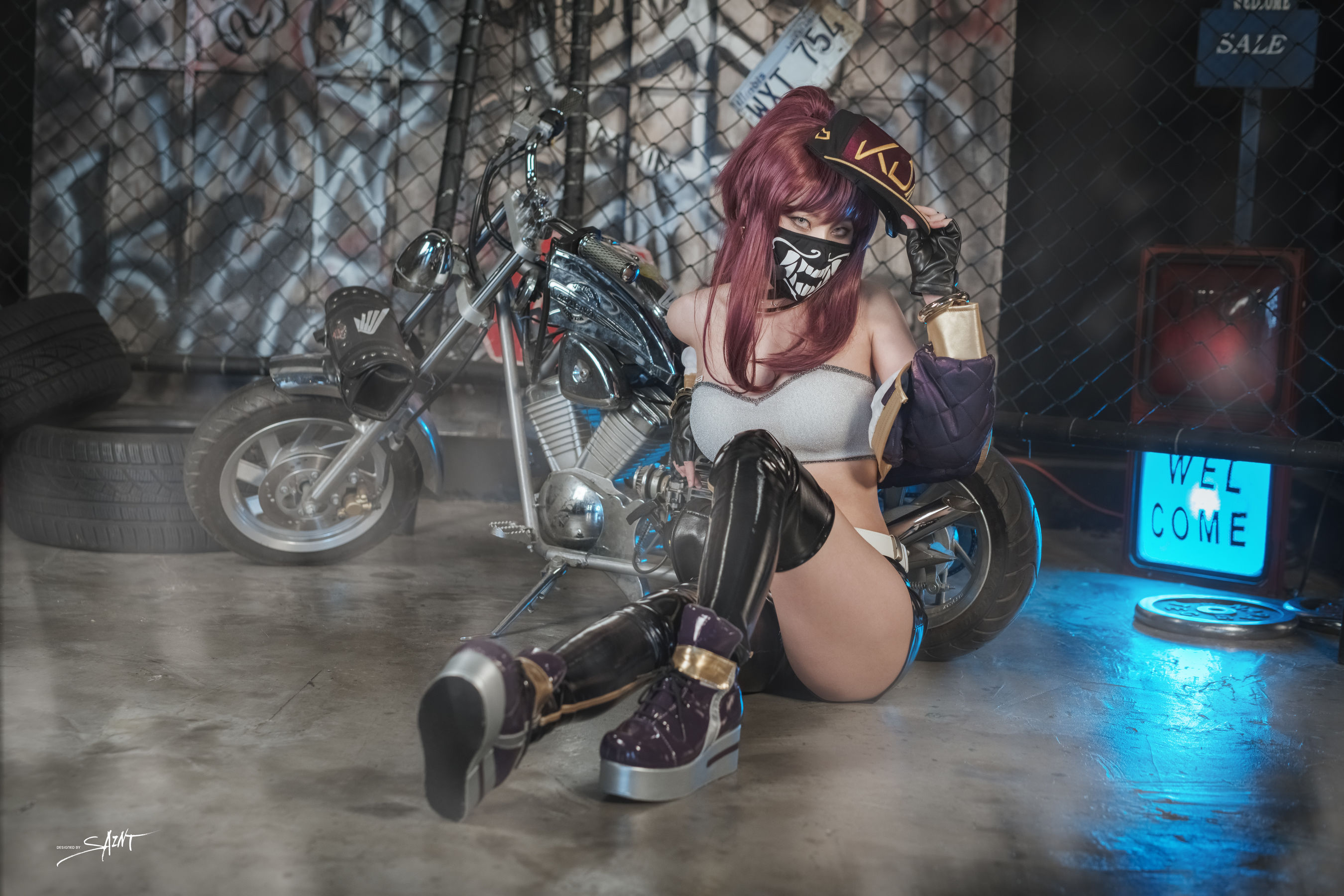 [saintphotolife]  Yuna - Yuna's Cos Vol.04 KDA Akali & Nier Automata