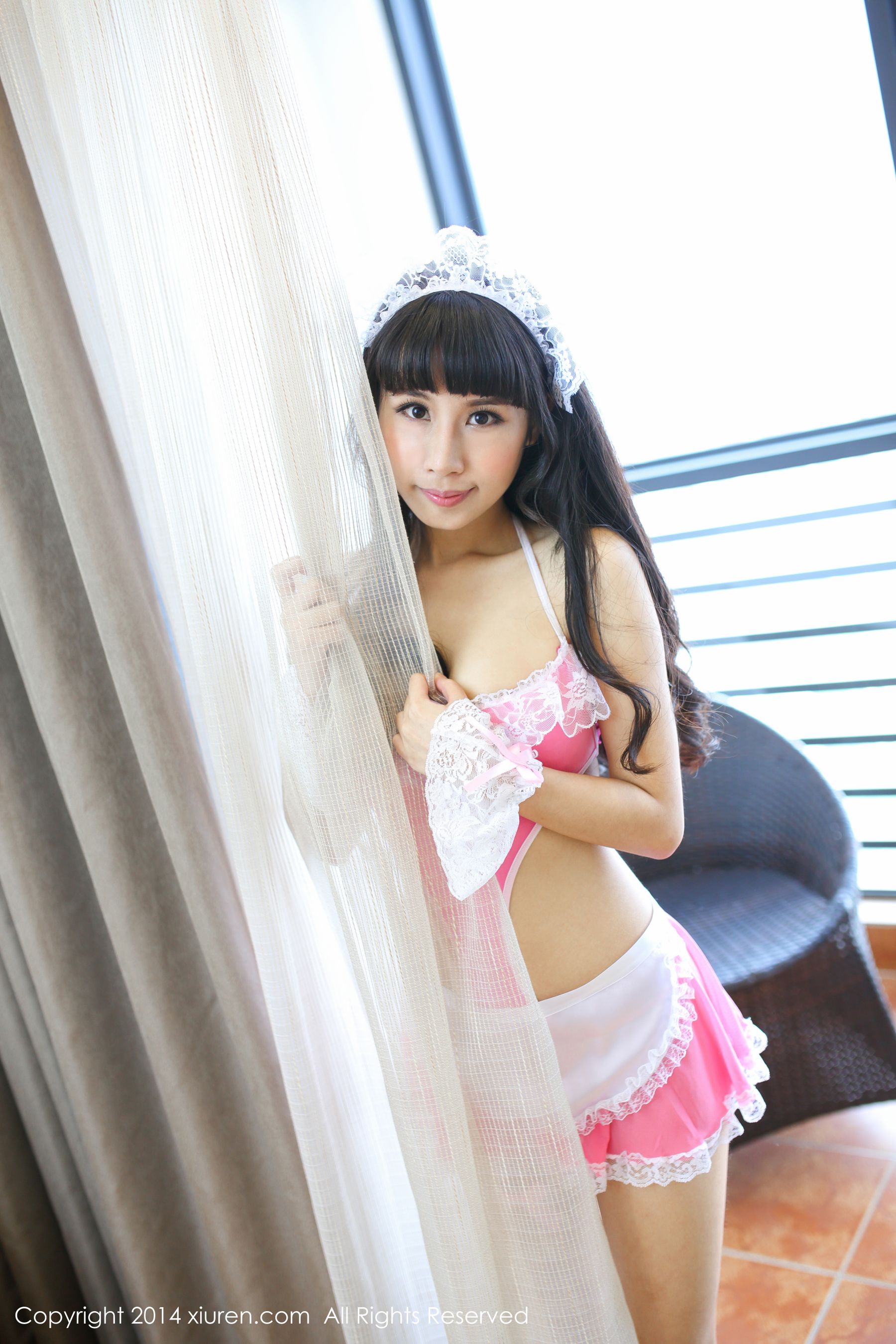 涵涵Blackangela《厨娘装+猫耳cosplay》 [秀人网XiuRen] No.132