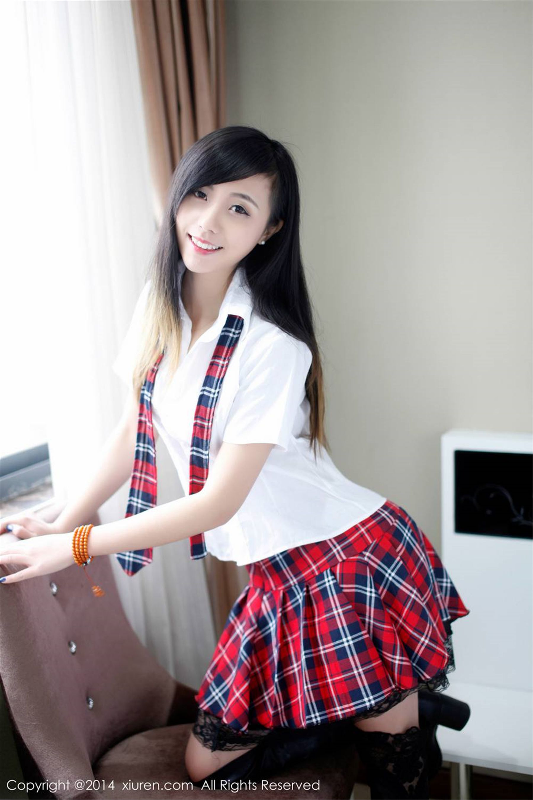 甜美新人模特：谢忱倬 [秀人网XiuRen] No.254 
