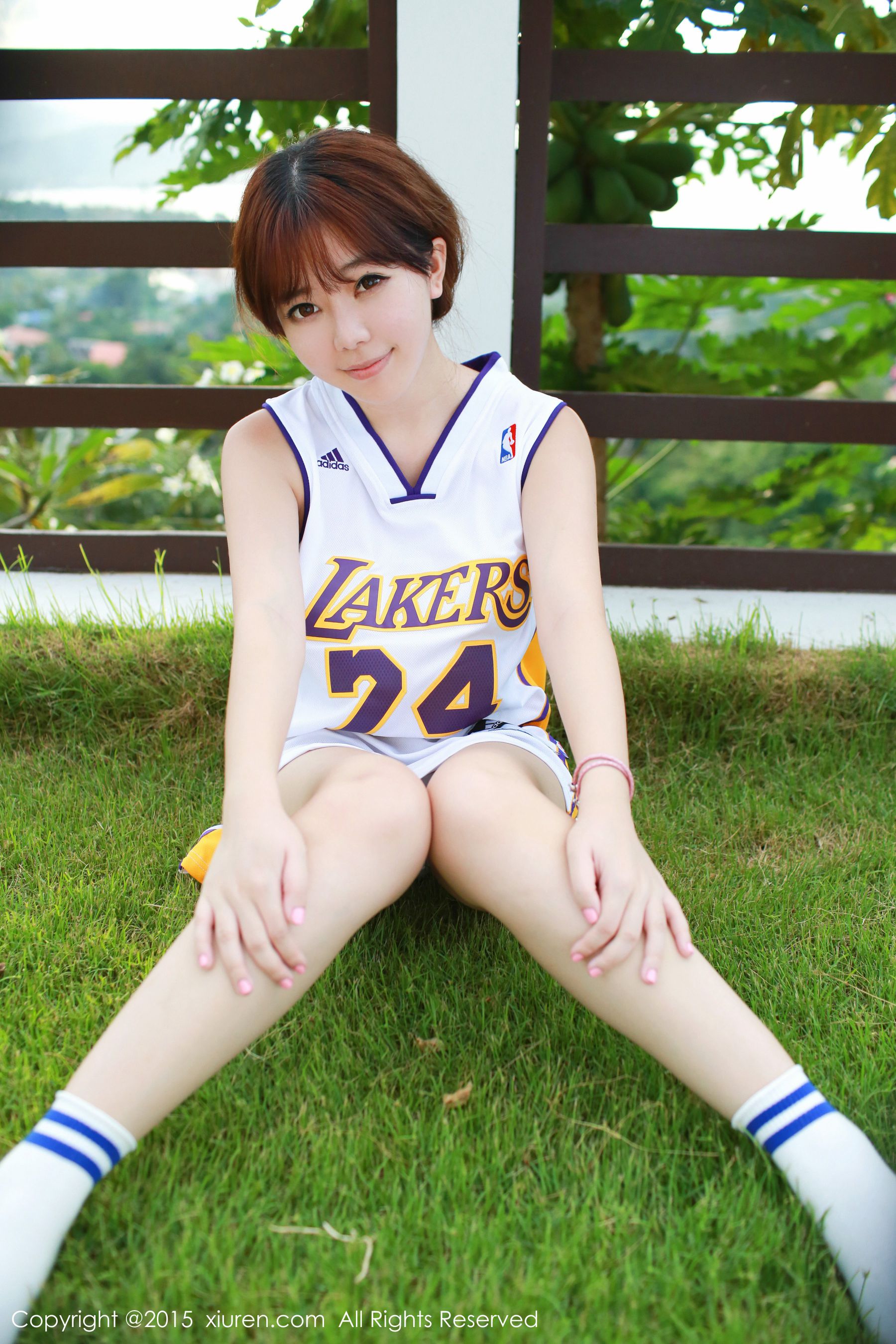 刘飞儿Faye《科比篮球服+布条内衣》 [秀人网XiuRen] No.452
