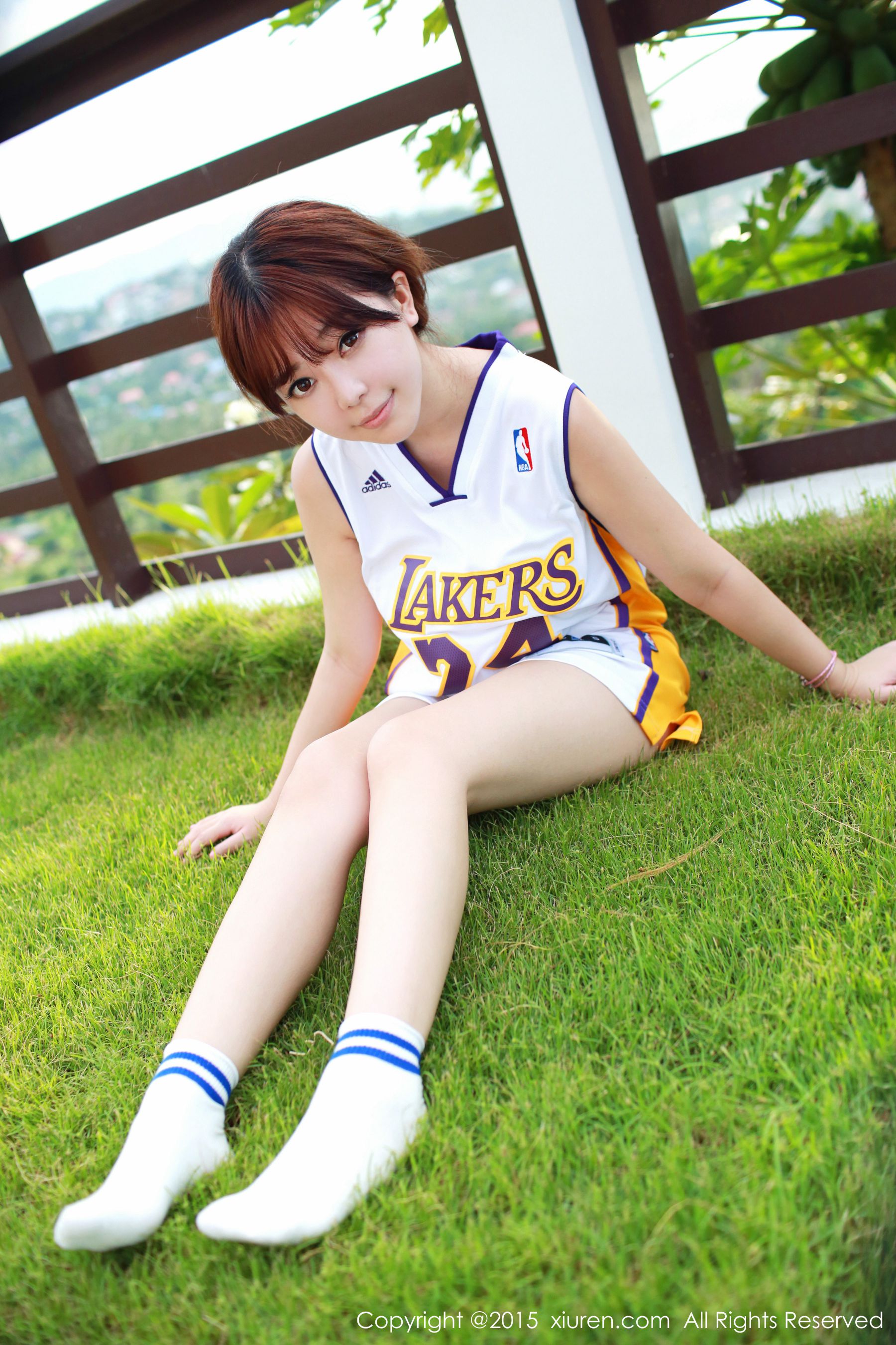 刘飞儿Faye《科比篮球服+布条内衣》 [秀人网XiuRen] No.452 