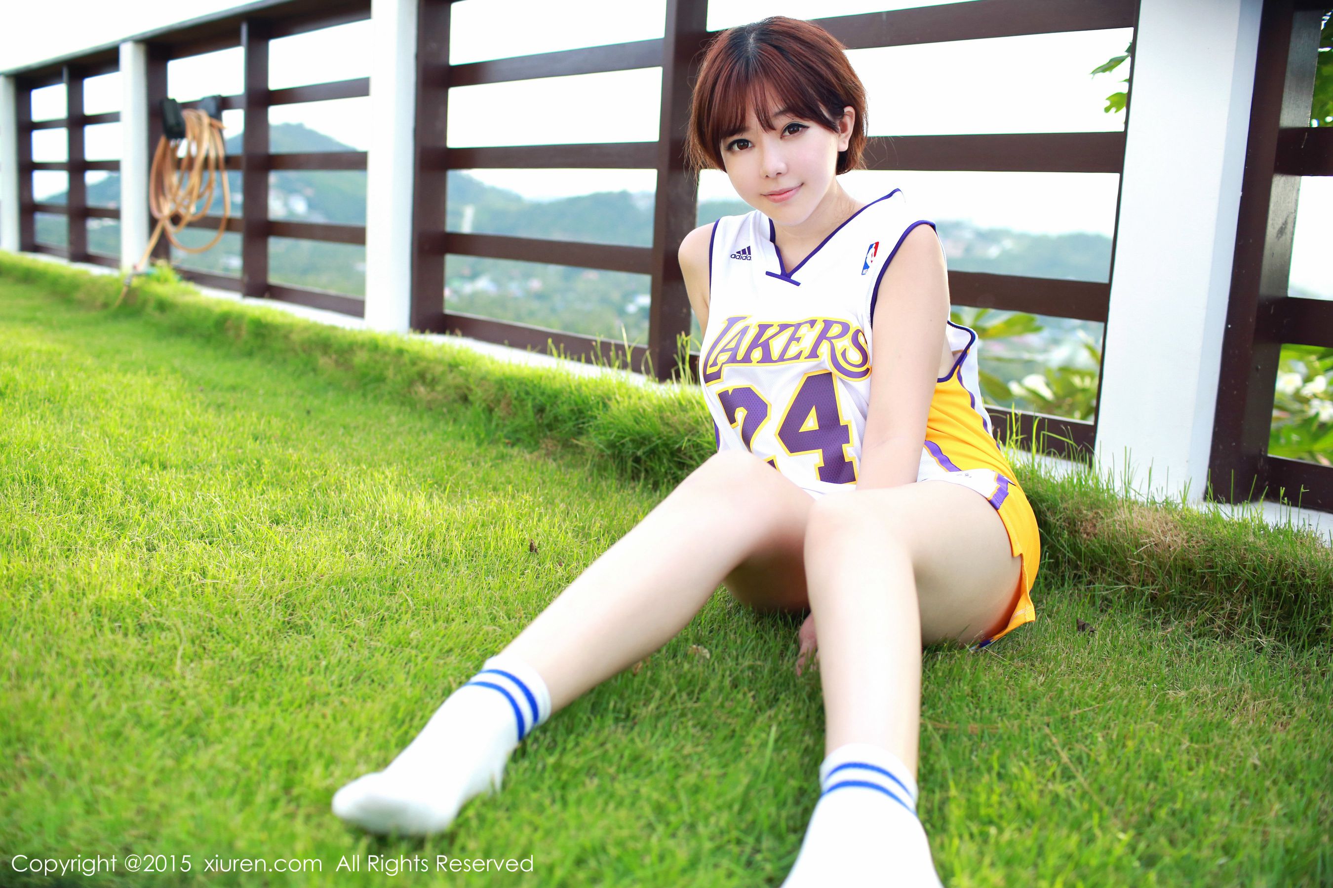 刘飞儿Faye《科比篮球服+布条内衣》 [秀人网XiuRen] No.452 