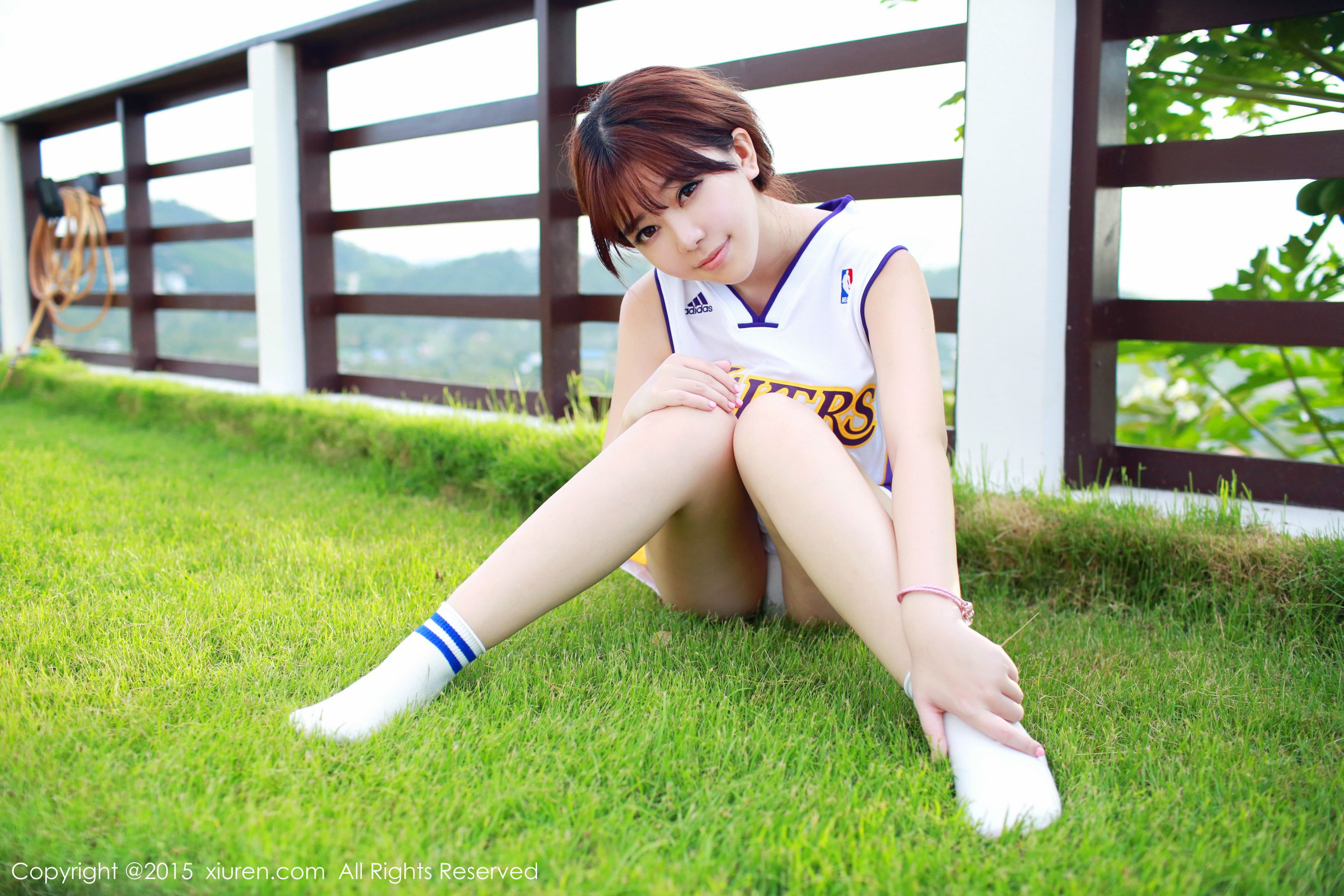 刘飞儿Faye《科比篮球服+布条内衣》 [秀人网XiuRen] No.452 