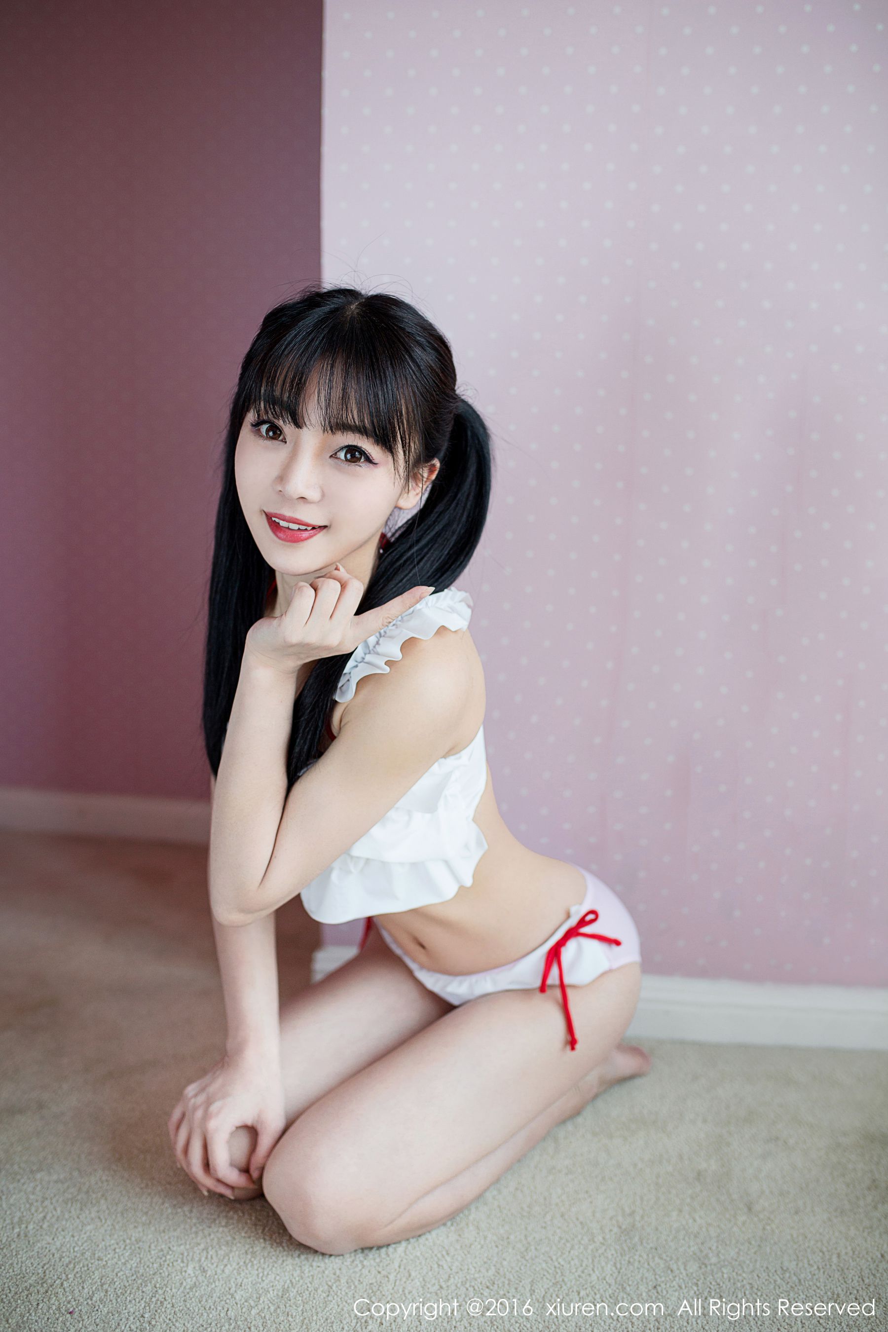 Mio莉莉《丝粉色的初恋》 [秀人网XiuRen] No.552 