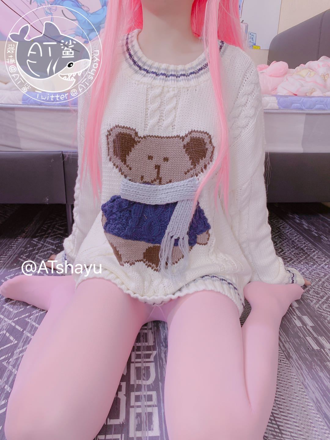 AT鲨 粉色
