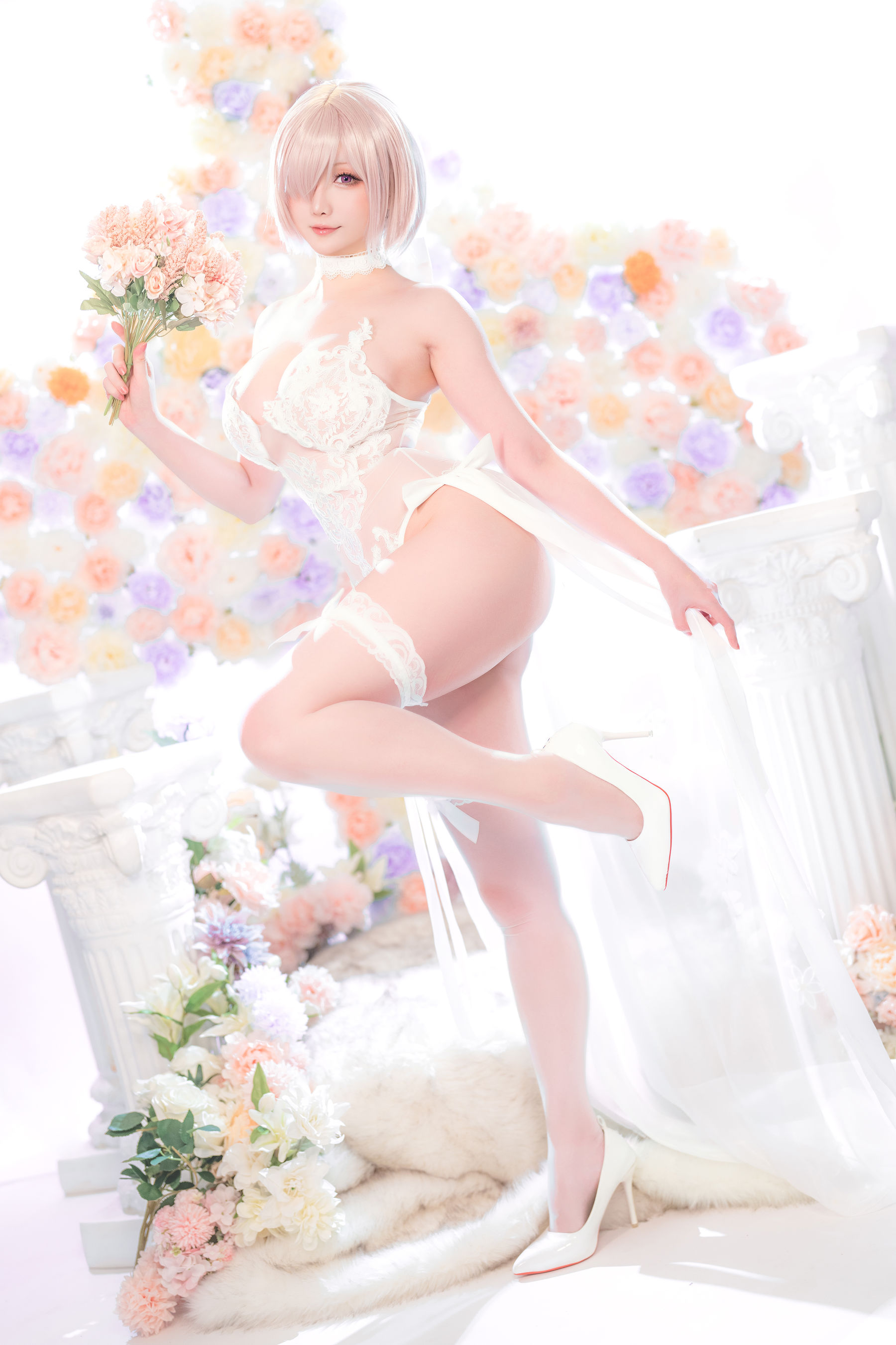 Coser小姐姐星之迟迟 - 玛修同人婚纱