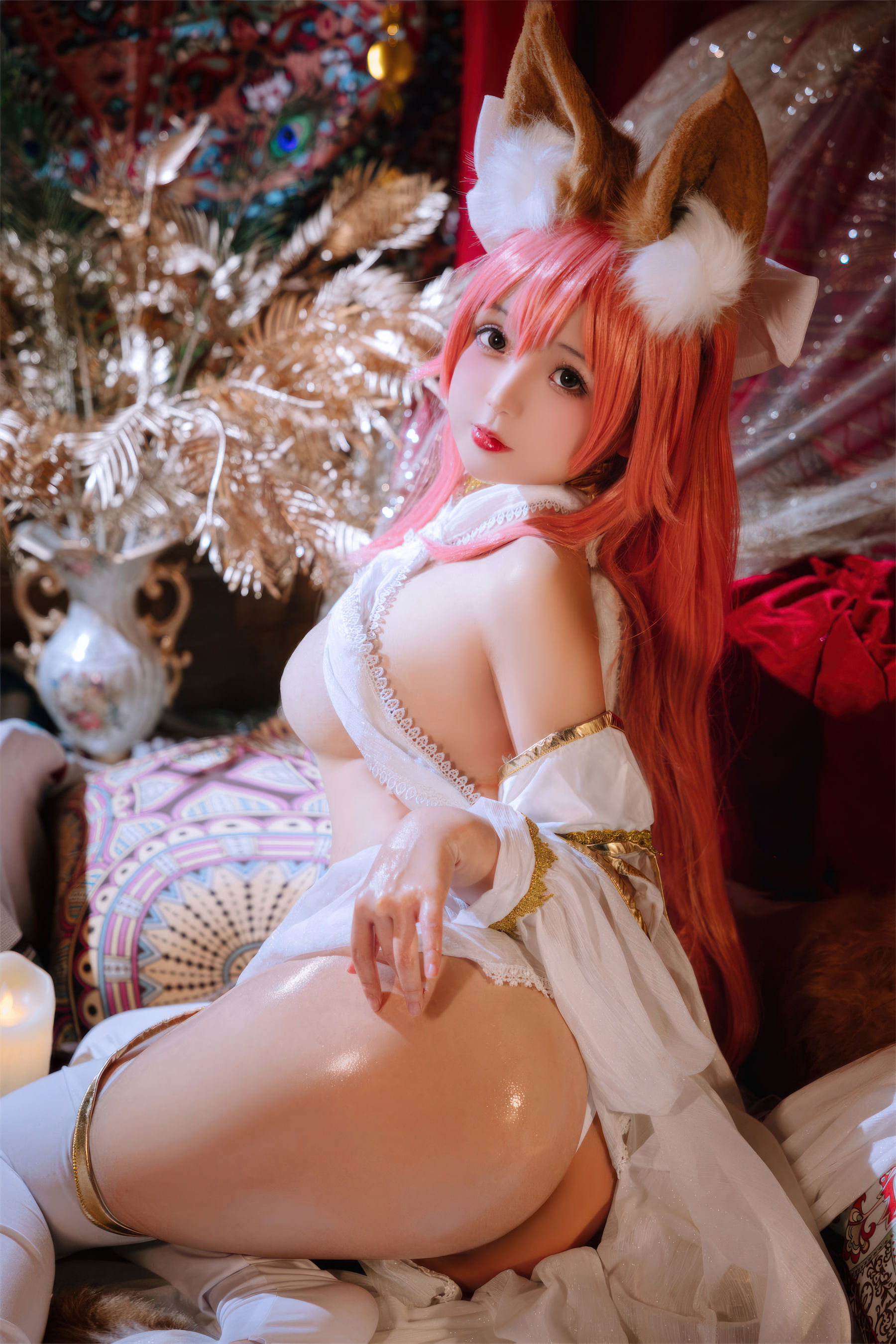 Cosplay 日奈娇 - 玉藻前舞娘 涂油