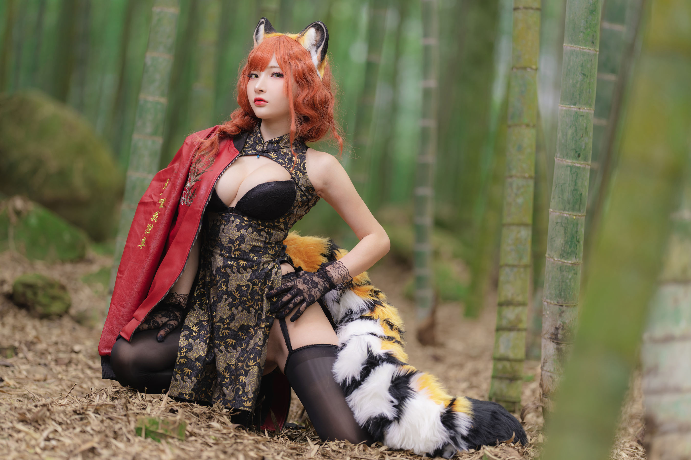 [Fantasy Factory] 小丁 Cosplay写真 - 2022.01 Tiger cheongsam