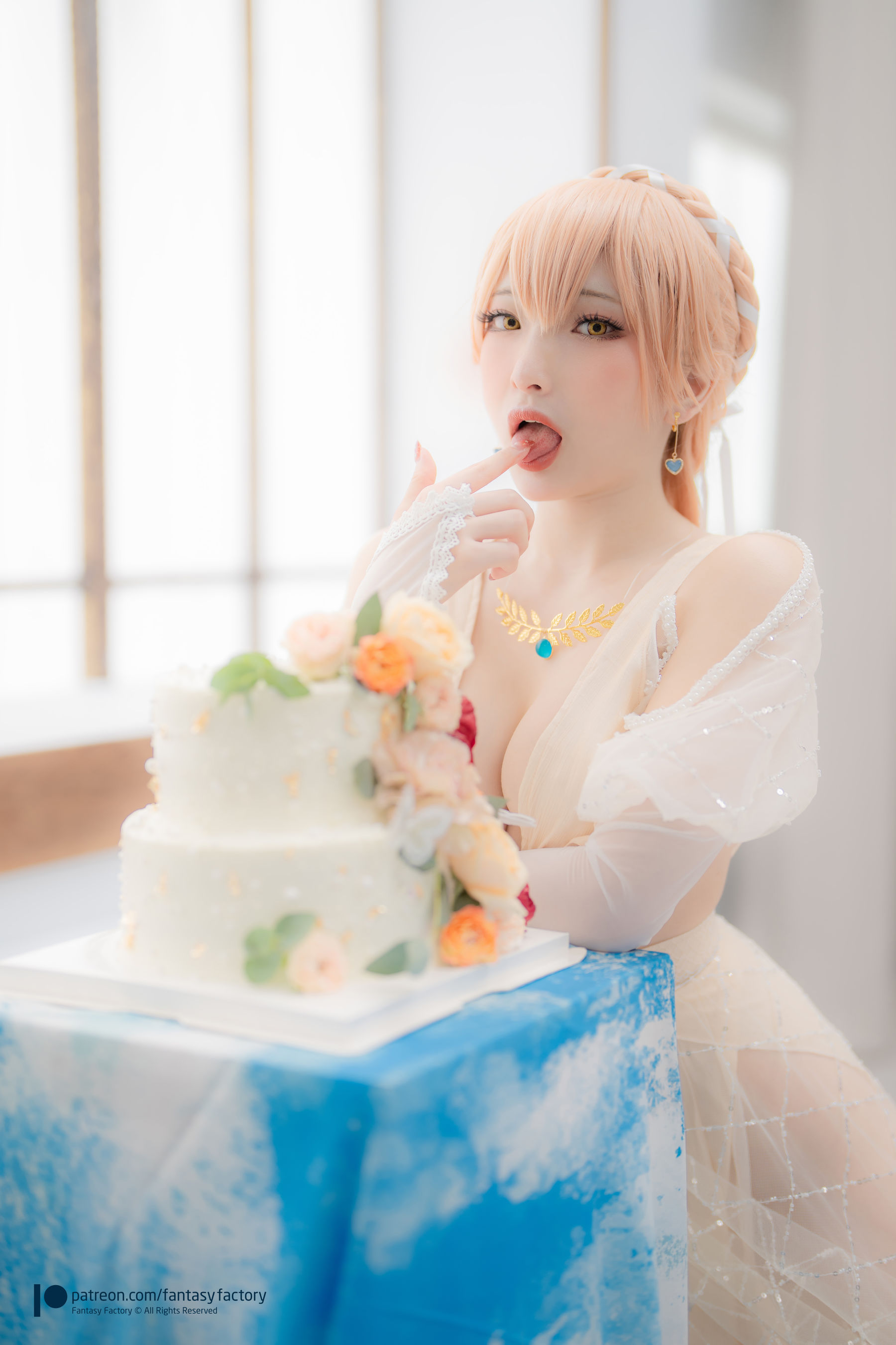 [Fantasy Factory] 小丁 Cosplay写真 - 2022.02 Ots-14 Wedding dress
