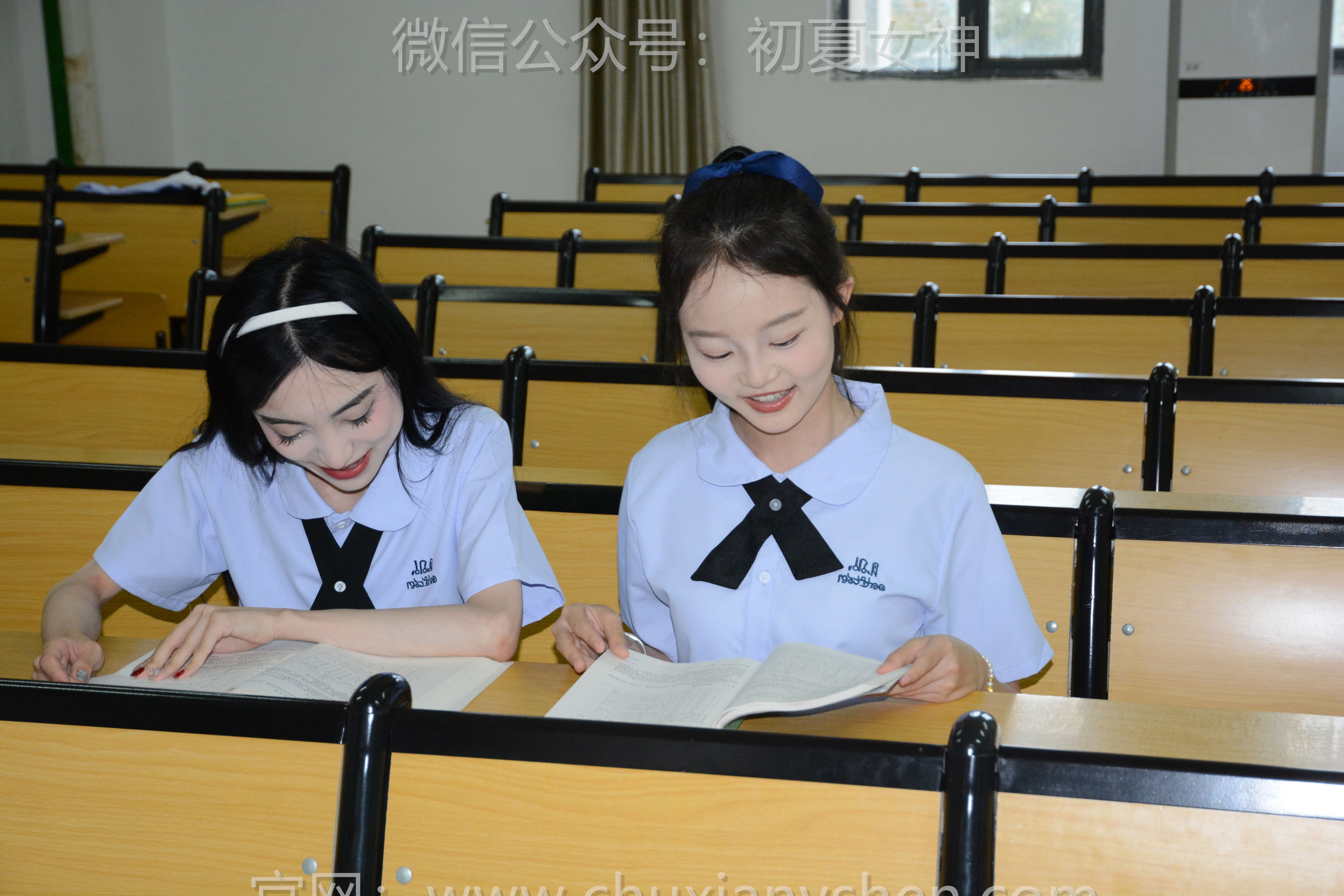初夏女神 No.242 柒柒&双双&环环 学院之风 - 图片04