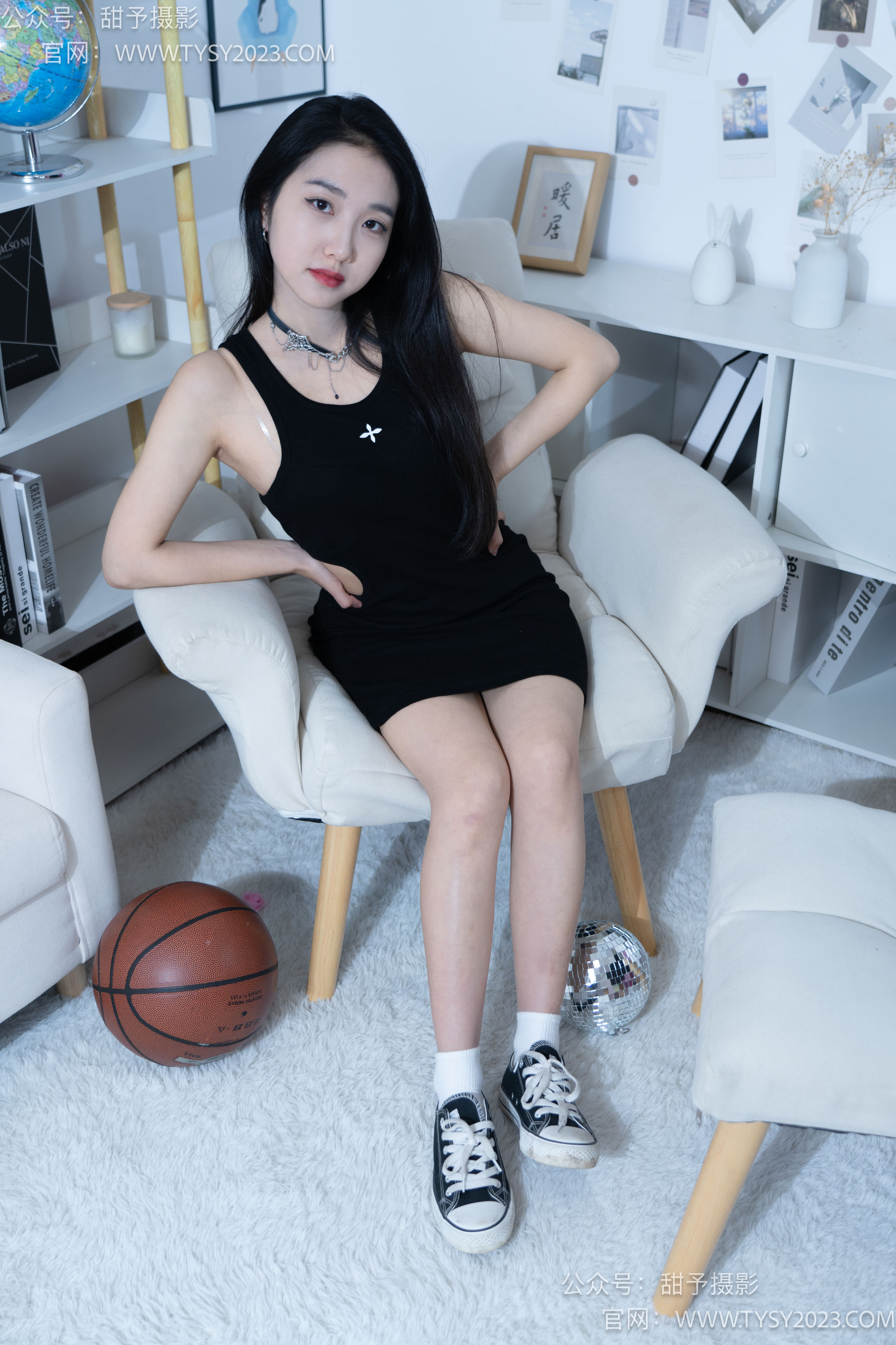 甜予摄影 No.082 筱筱 -帆布鞋、白棉袜、裸足 - 图片07