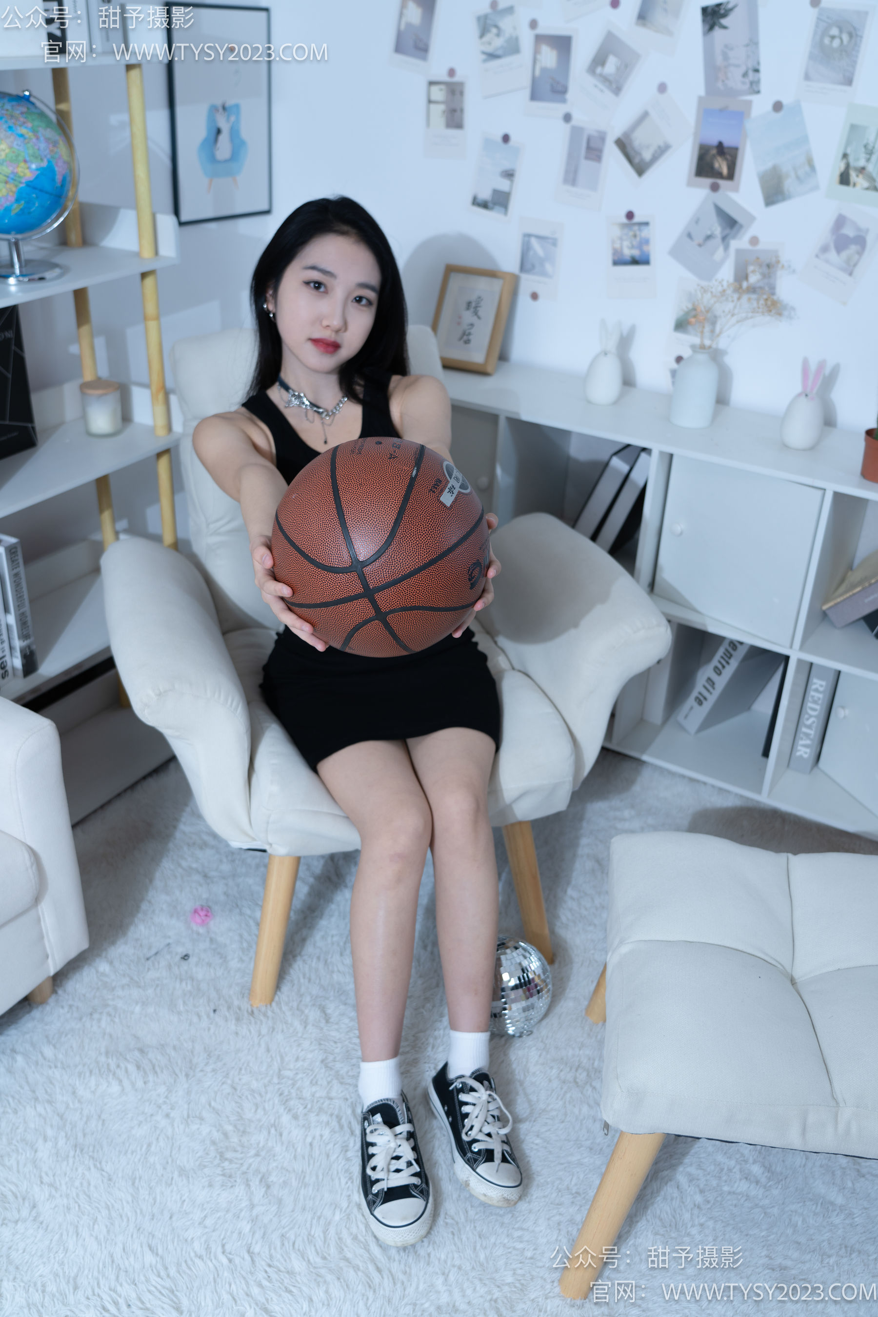 甜予摄影 No.082 筱筱 -帆布鞋、白棉袜、裸足 - 图片09