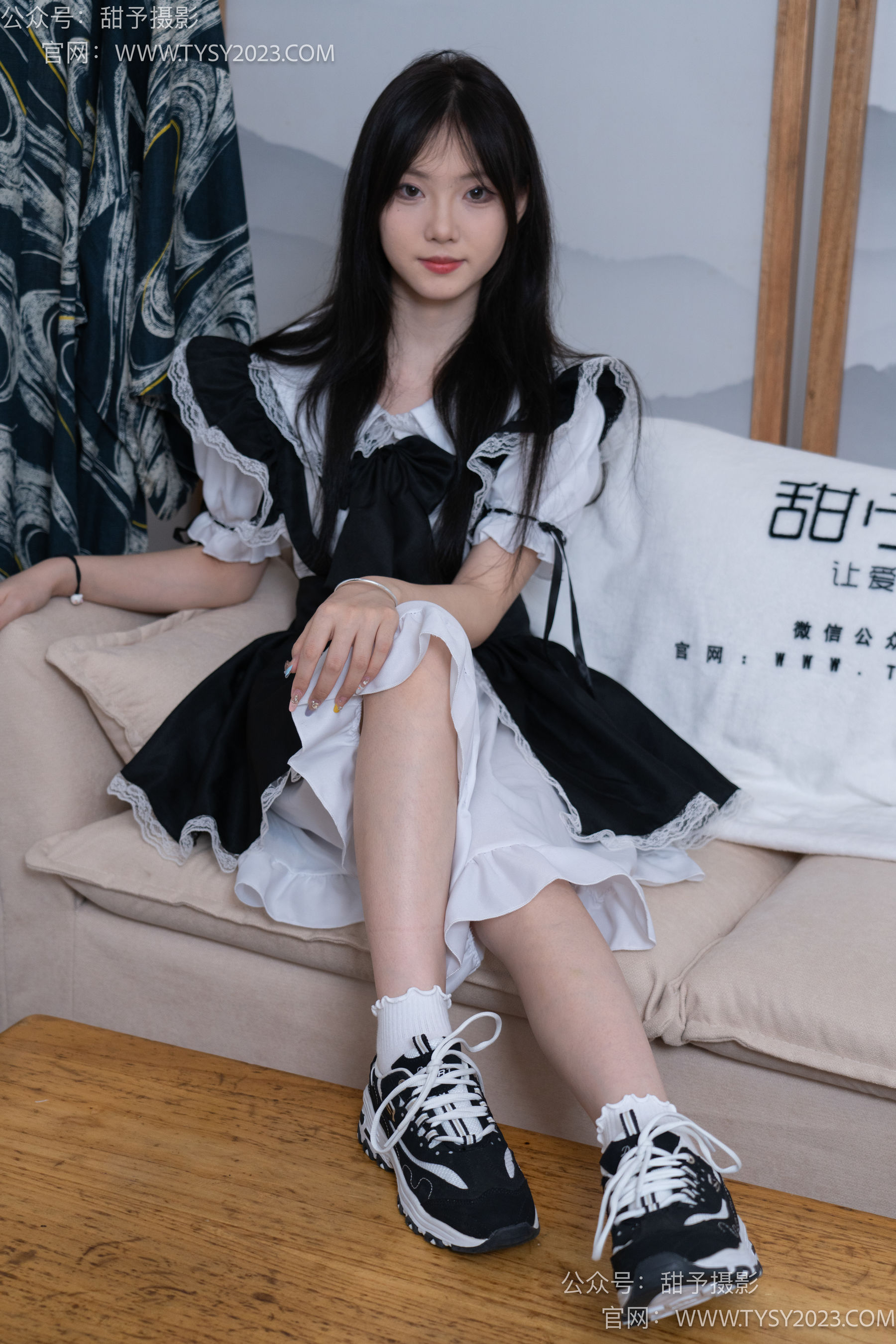 甜予摄影 No.083 璇璇 -运动鞋、白棉袜、裸足 - 图片05