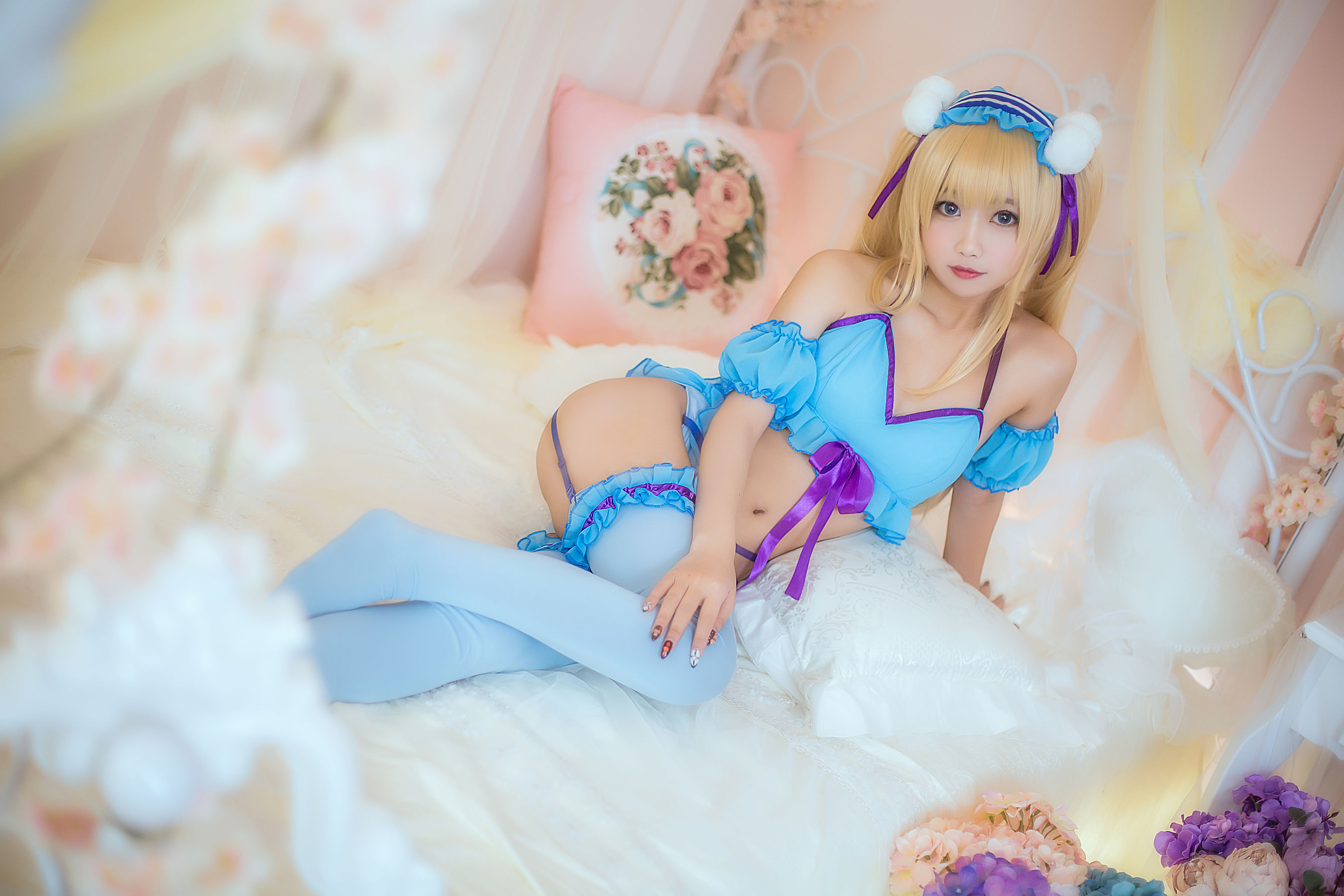 白嫩美少女 鬼畜瑶 - 睡衣