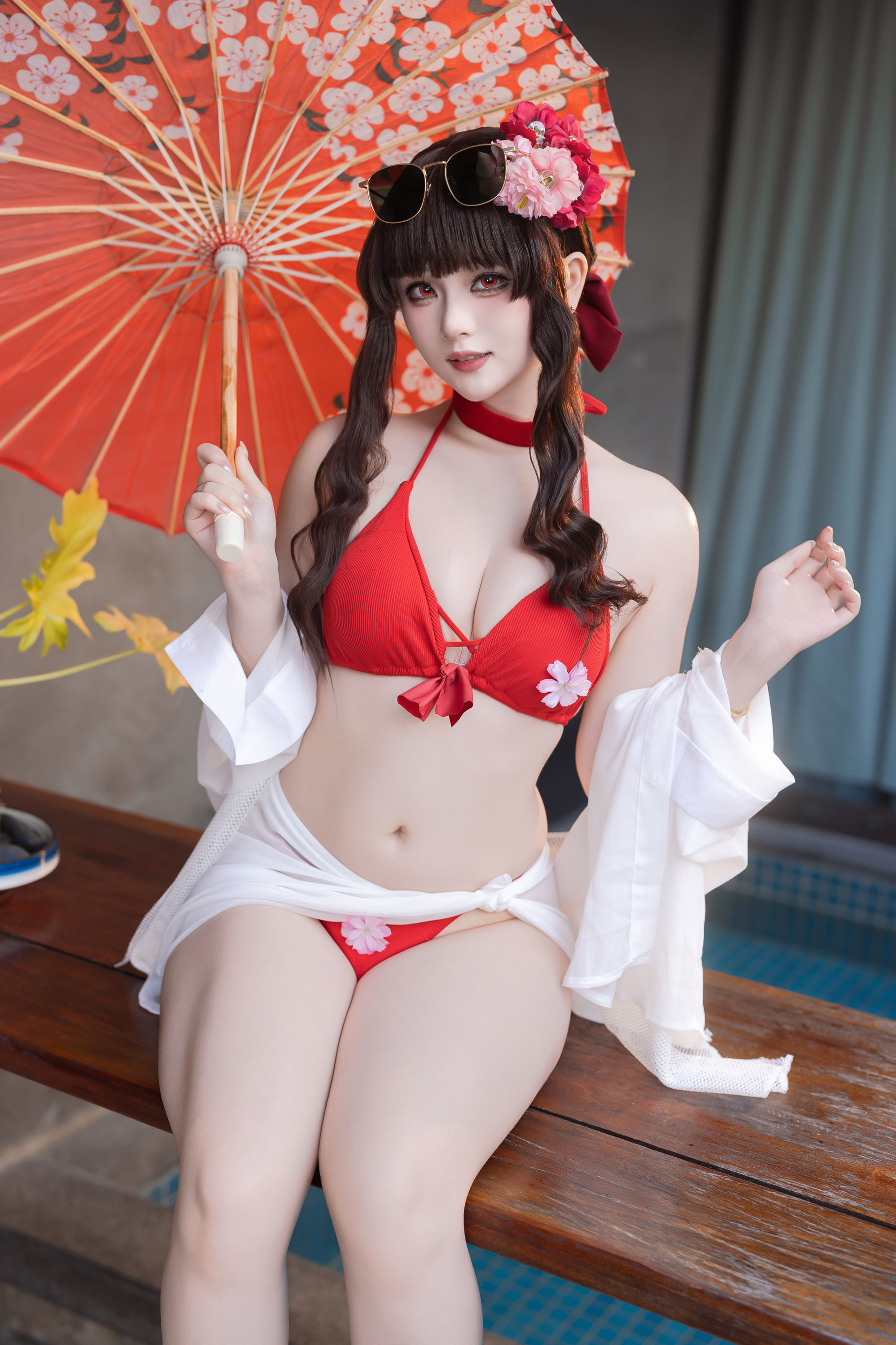 屿鱼 - 樱花泳装
